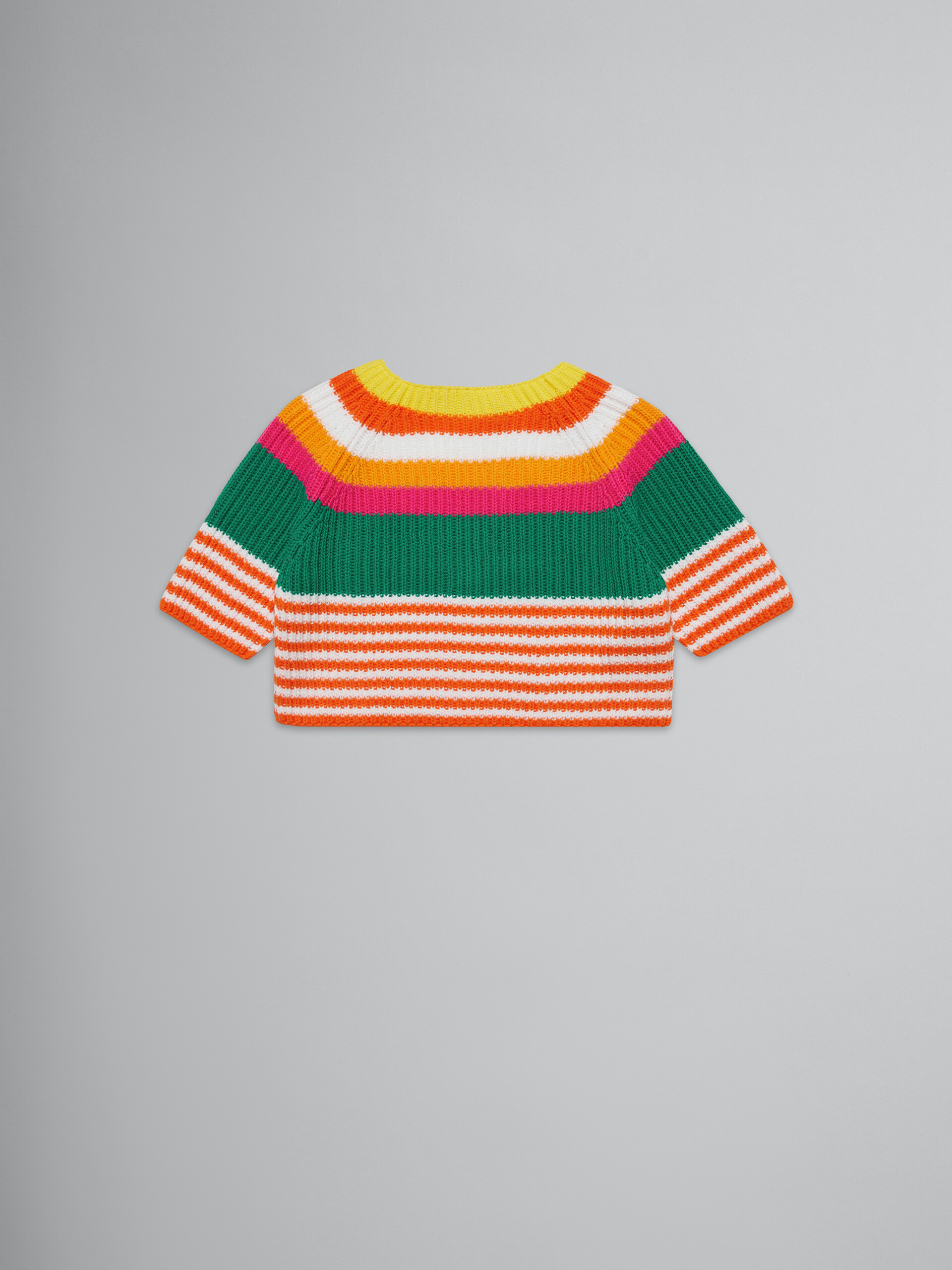 Multicolor striped knit pullover - Knitwear - Image 2