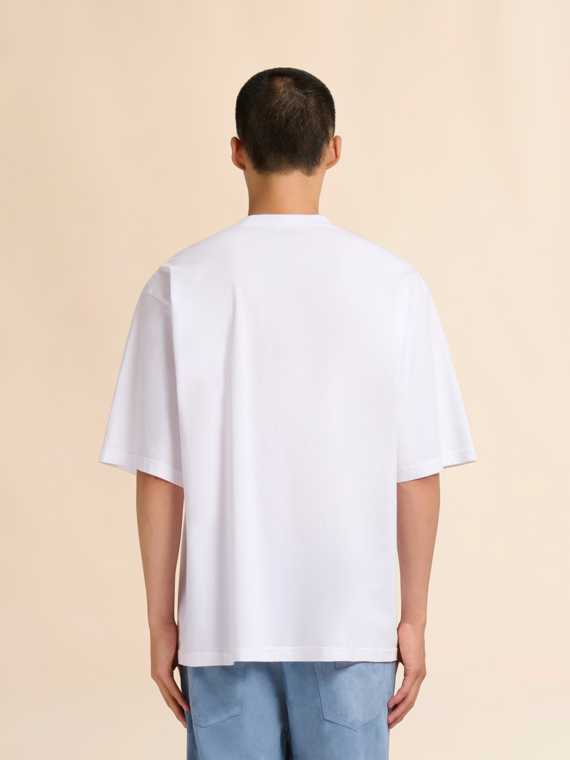 White cotton T-shirt with Marni Beach postcard print - Shirts - Image 3