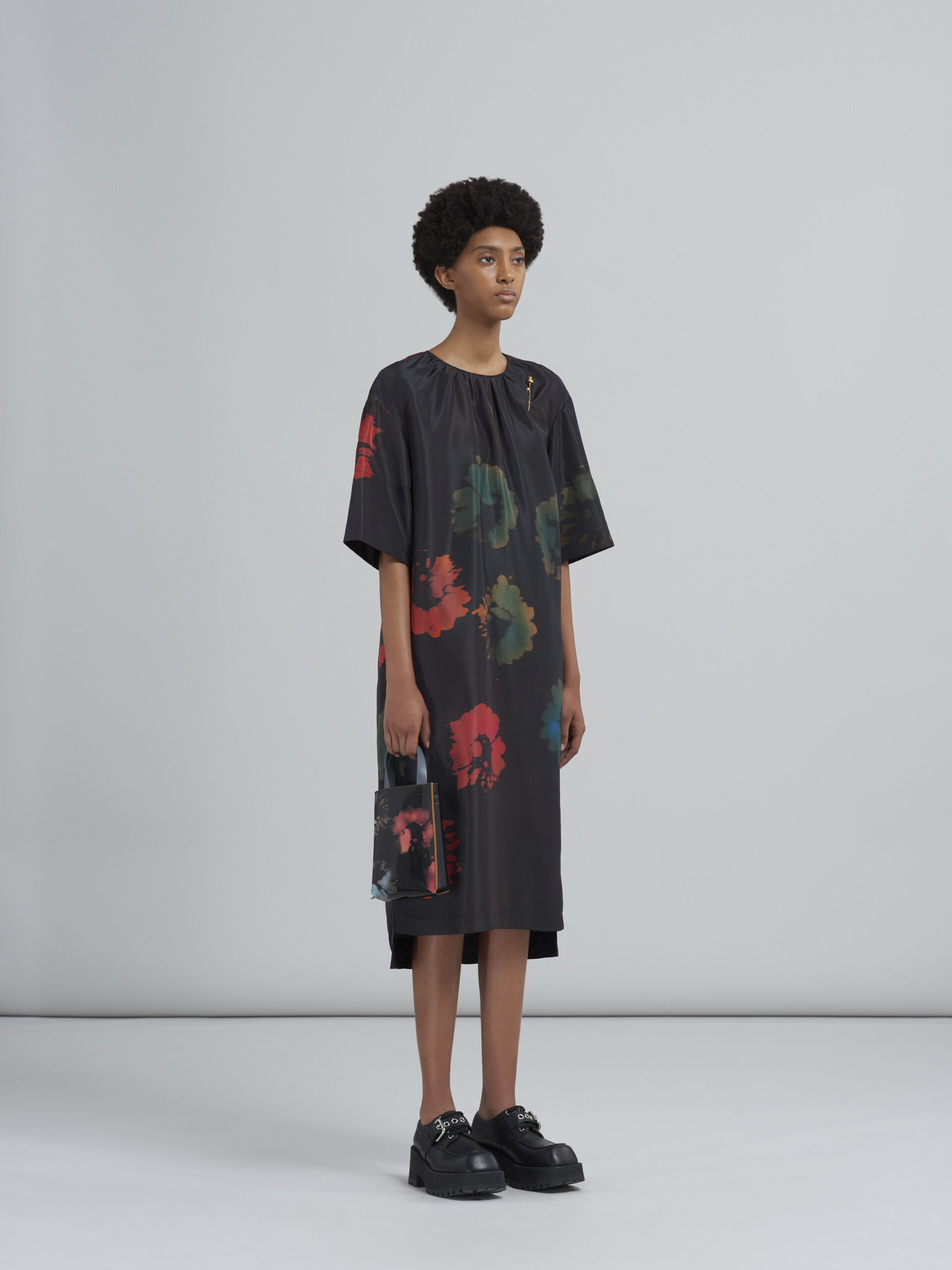 Sunflower print faille dress - Dresses - Image 6