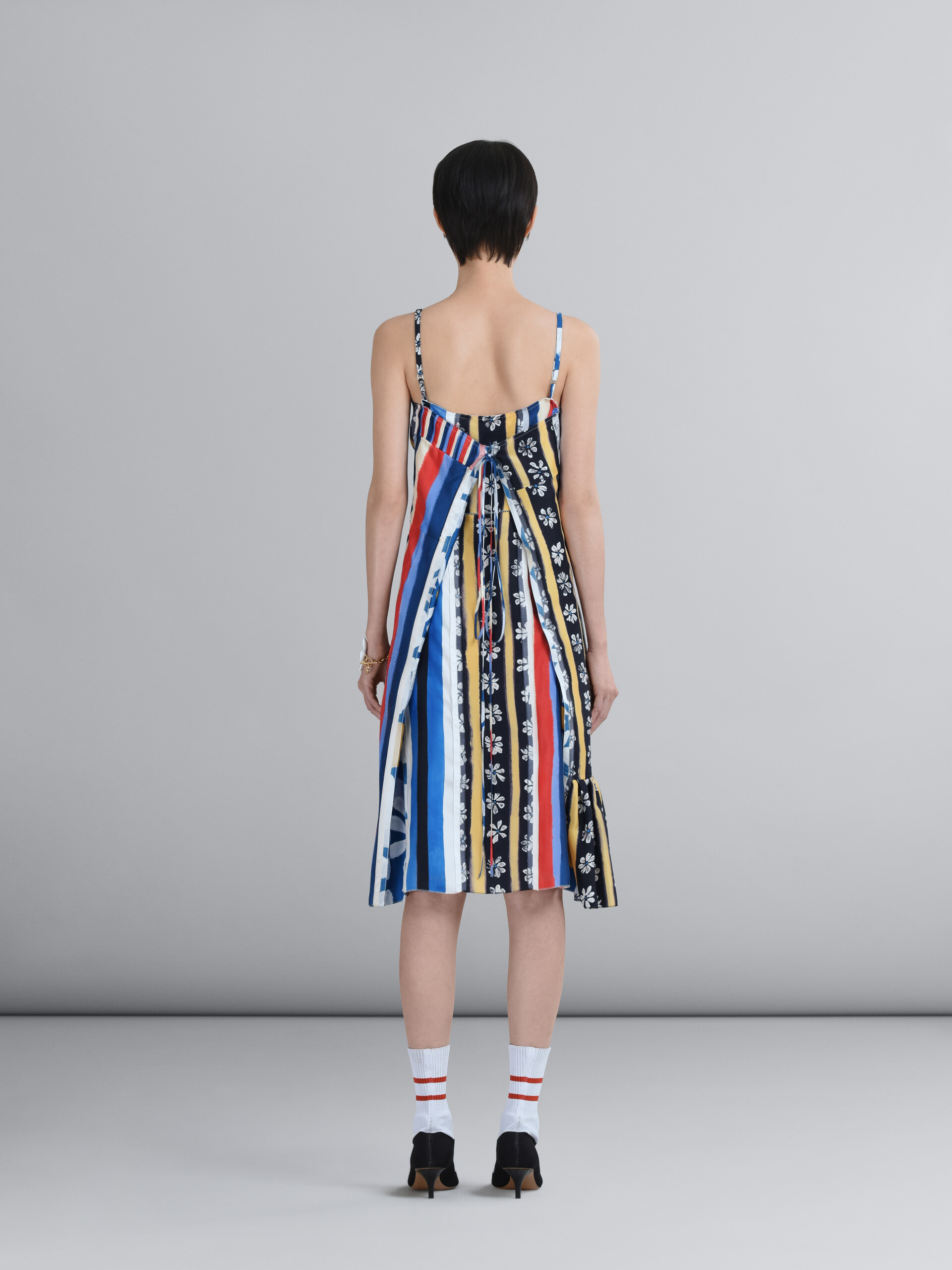 Horizons print jacquard viscose dress - Dresses - Image 3