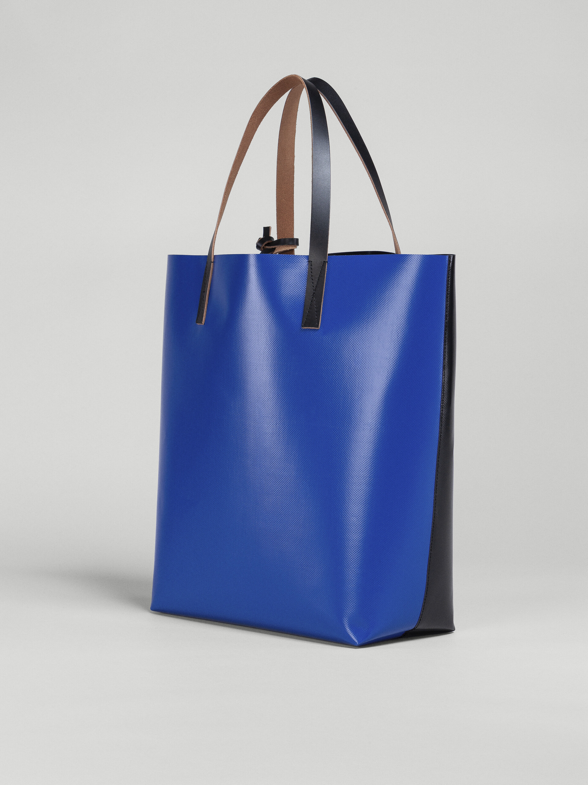Black and blue TRIBECA PVC shopping bag - Shopping Bags - Image 3