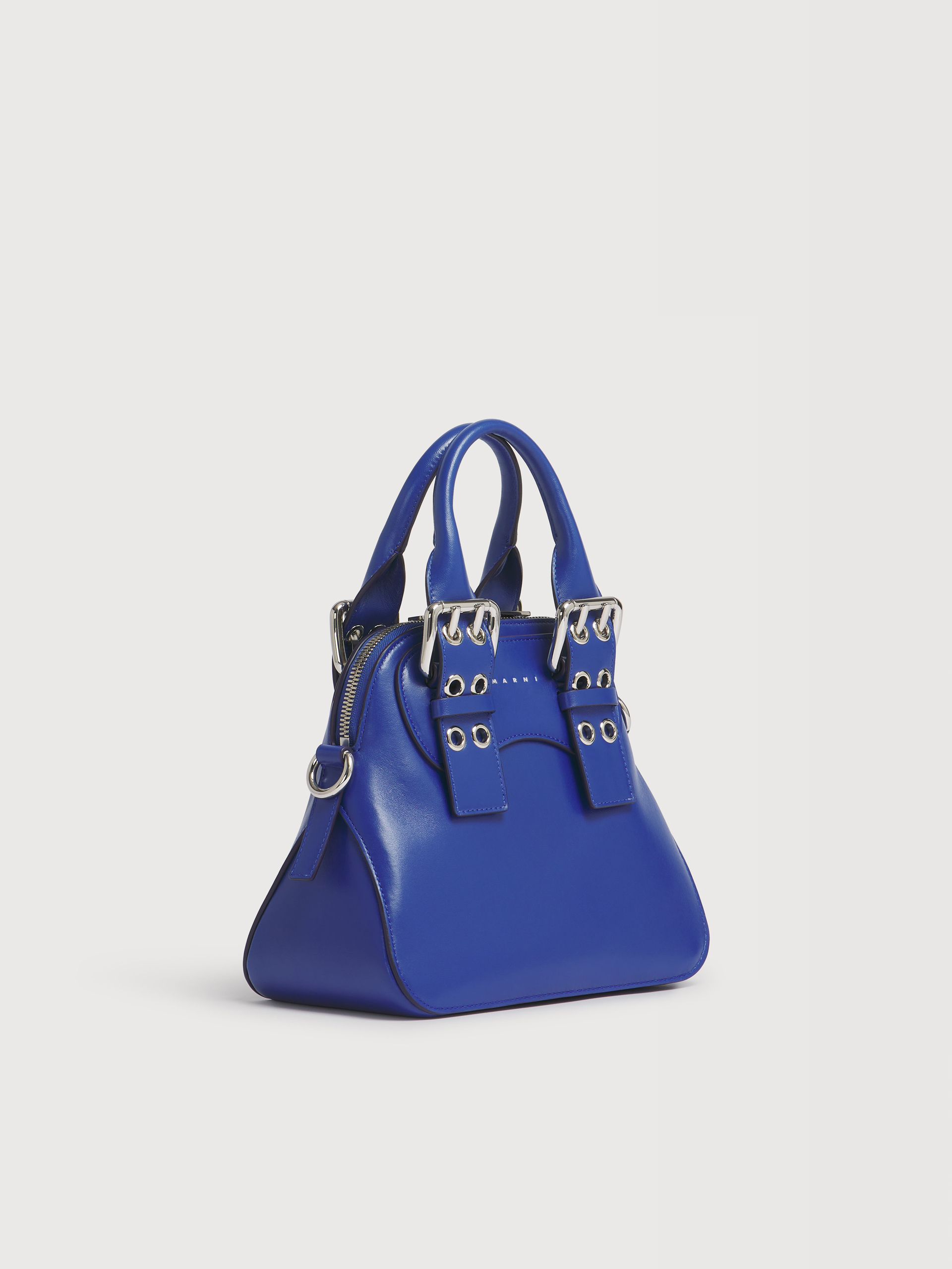 Kleine Belte Tasche aus blauem Leder - Handtaschen - Image 6