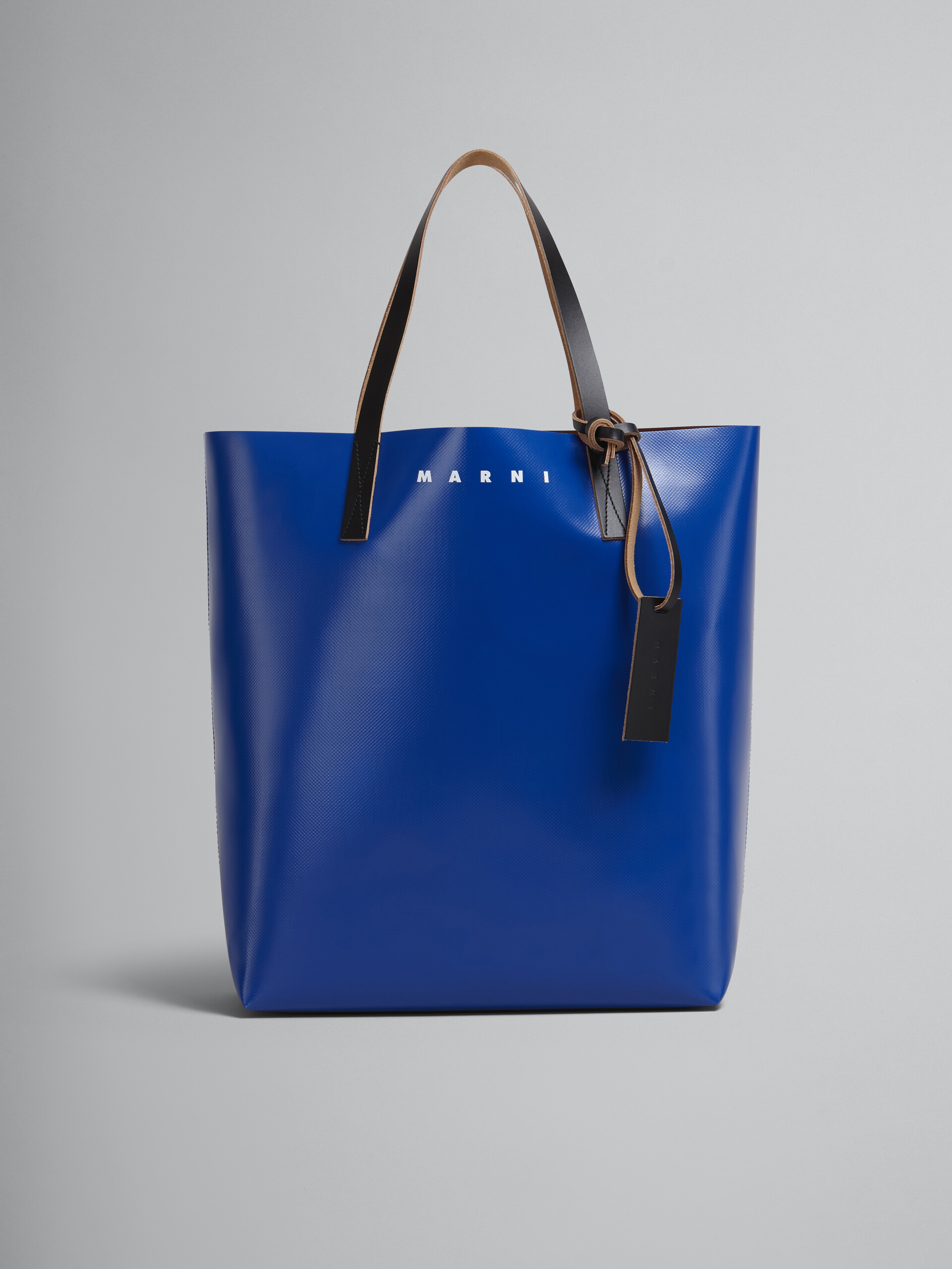 Bordeaux and blue TRIBECA shopping bag - Shopping Bags - Image 1