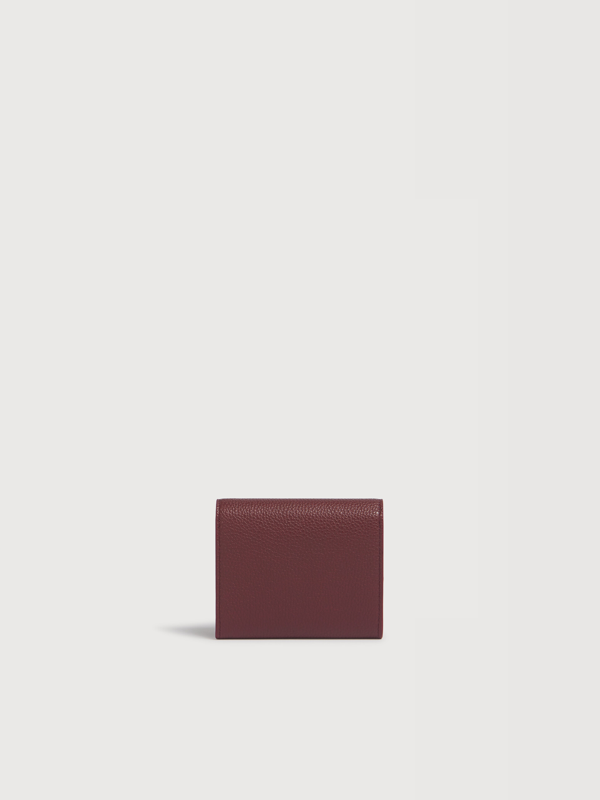 Pink leather flap cardholder with Marni Mending - Wallets - Image 3