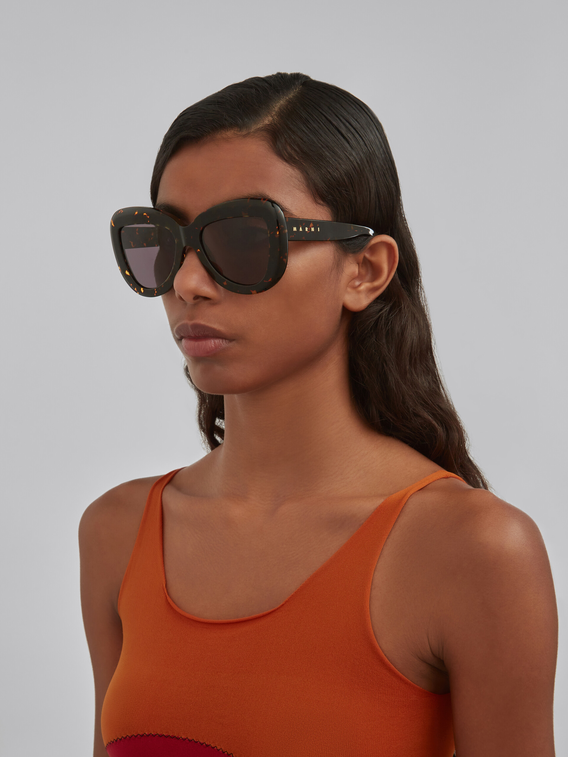 Black acetate ELEPHANT ISLAND sunglasses - Optical - Image 2
