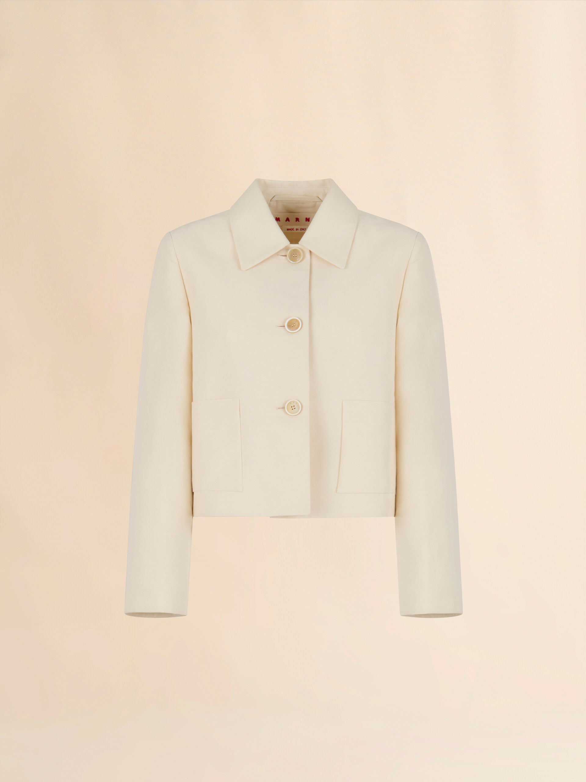 Cream cady jacket with pockets - Jackets - Image 1
