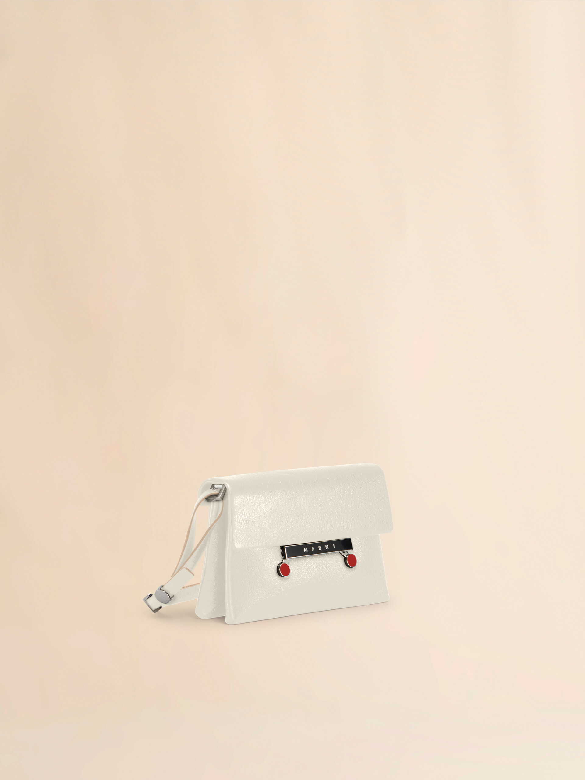 Black craquelé patent leather small Envelope bag - Shoulder Bags - Image 5