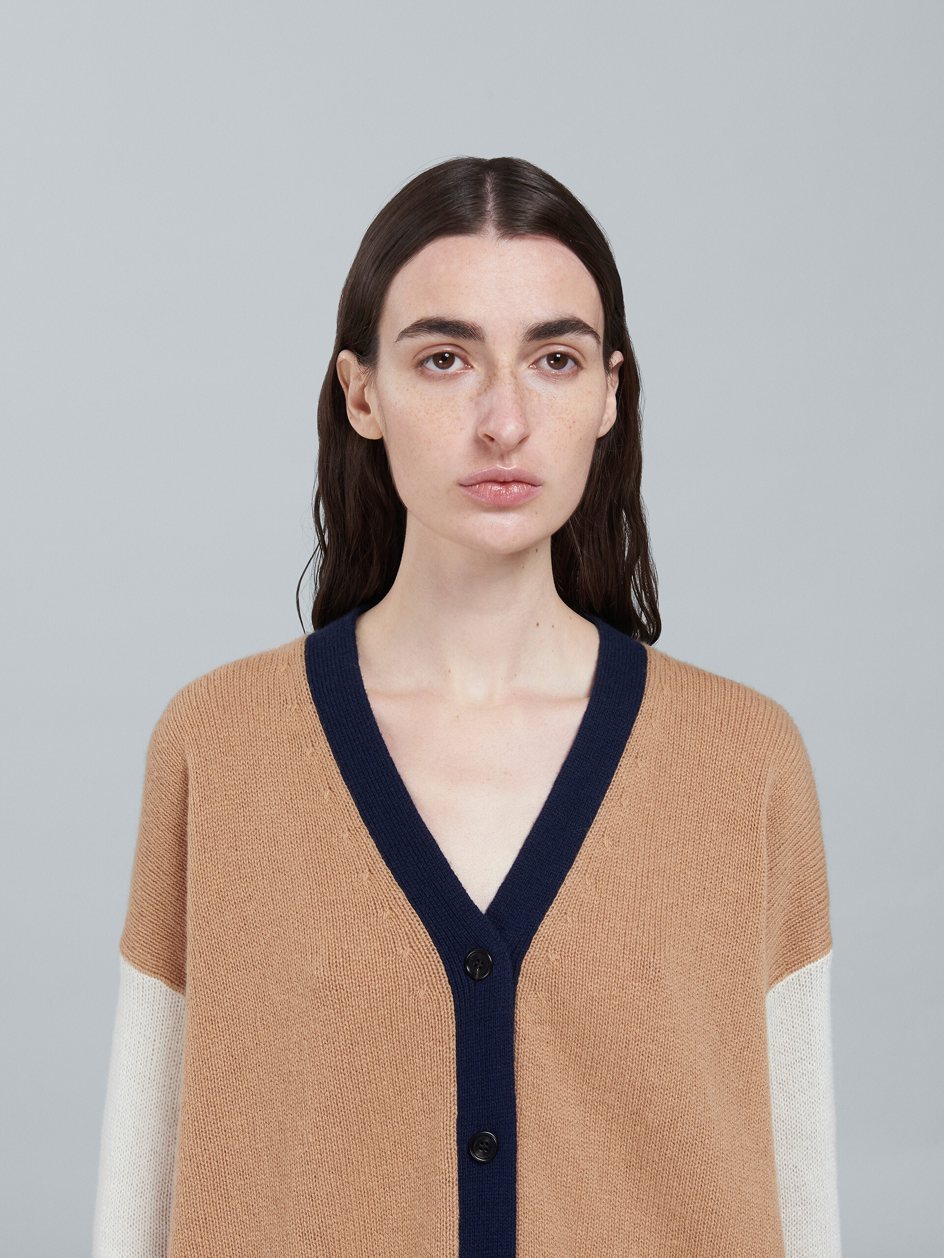 Colorblock cashmere cardigan - Pullovers - Image 4