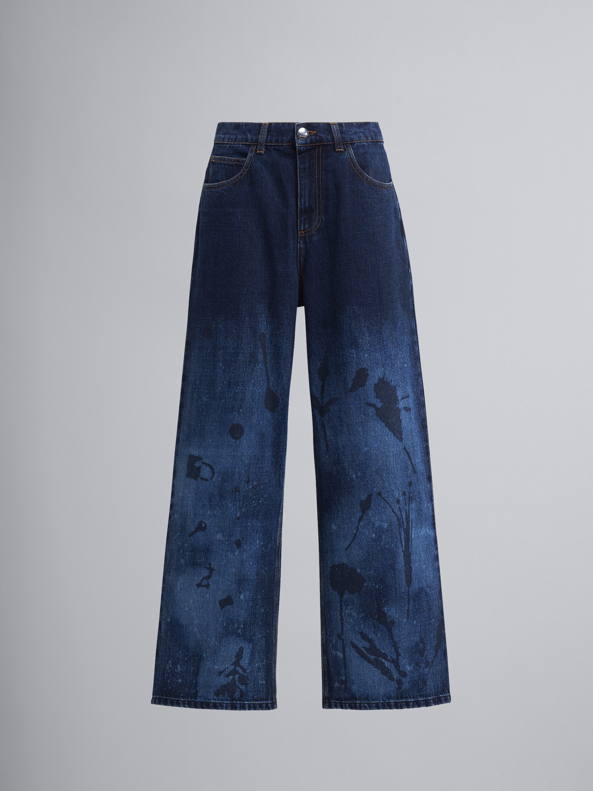 Lucky Charms print denim trousers - Pants - Image 1