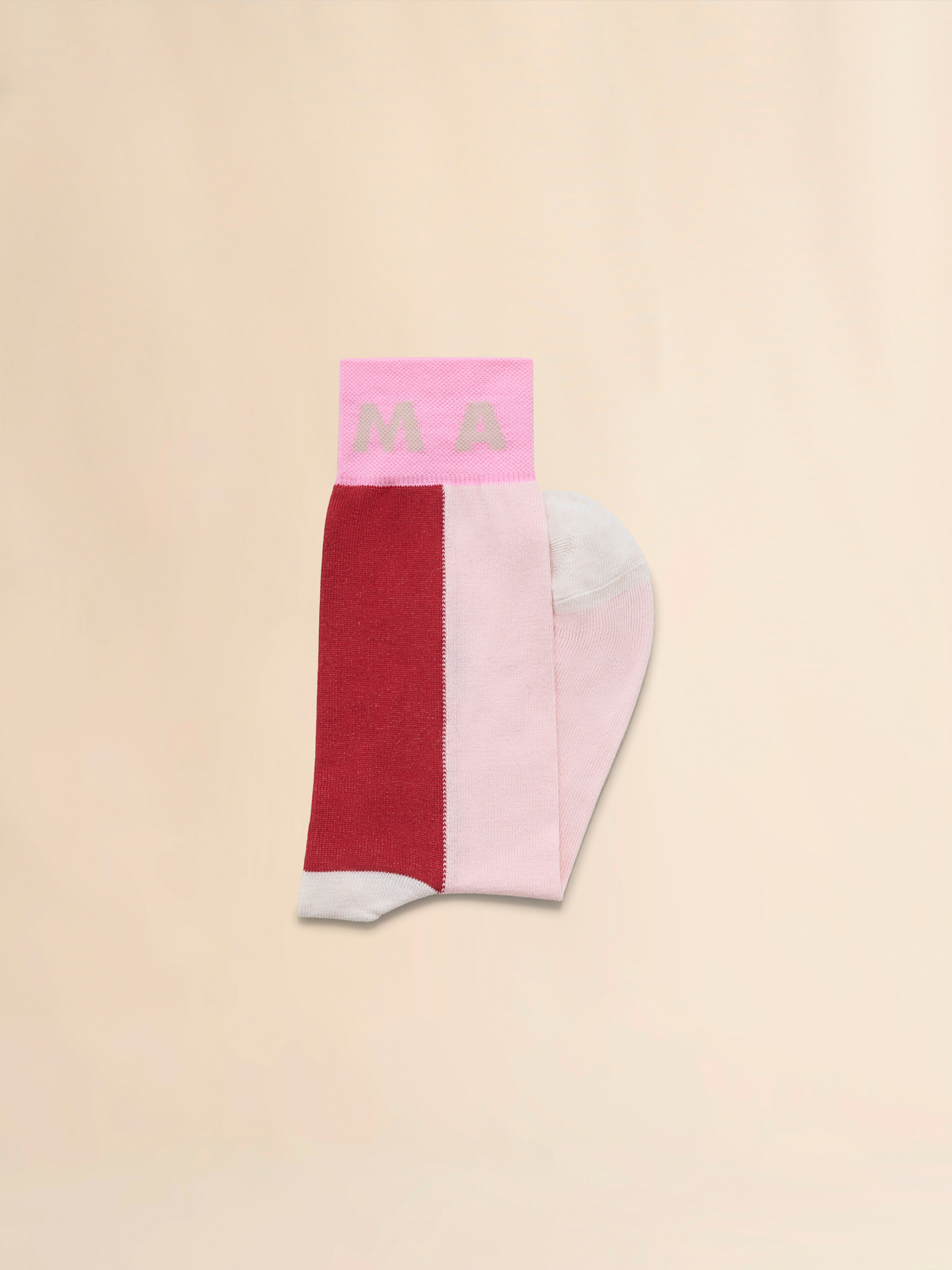 Blue colour block socks - Socks - Image 2