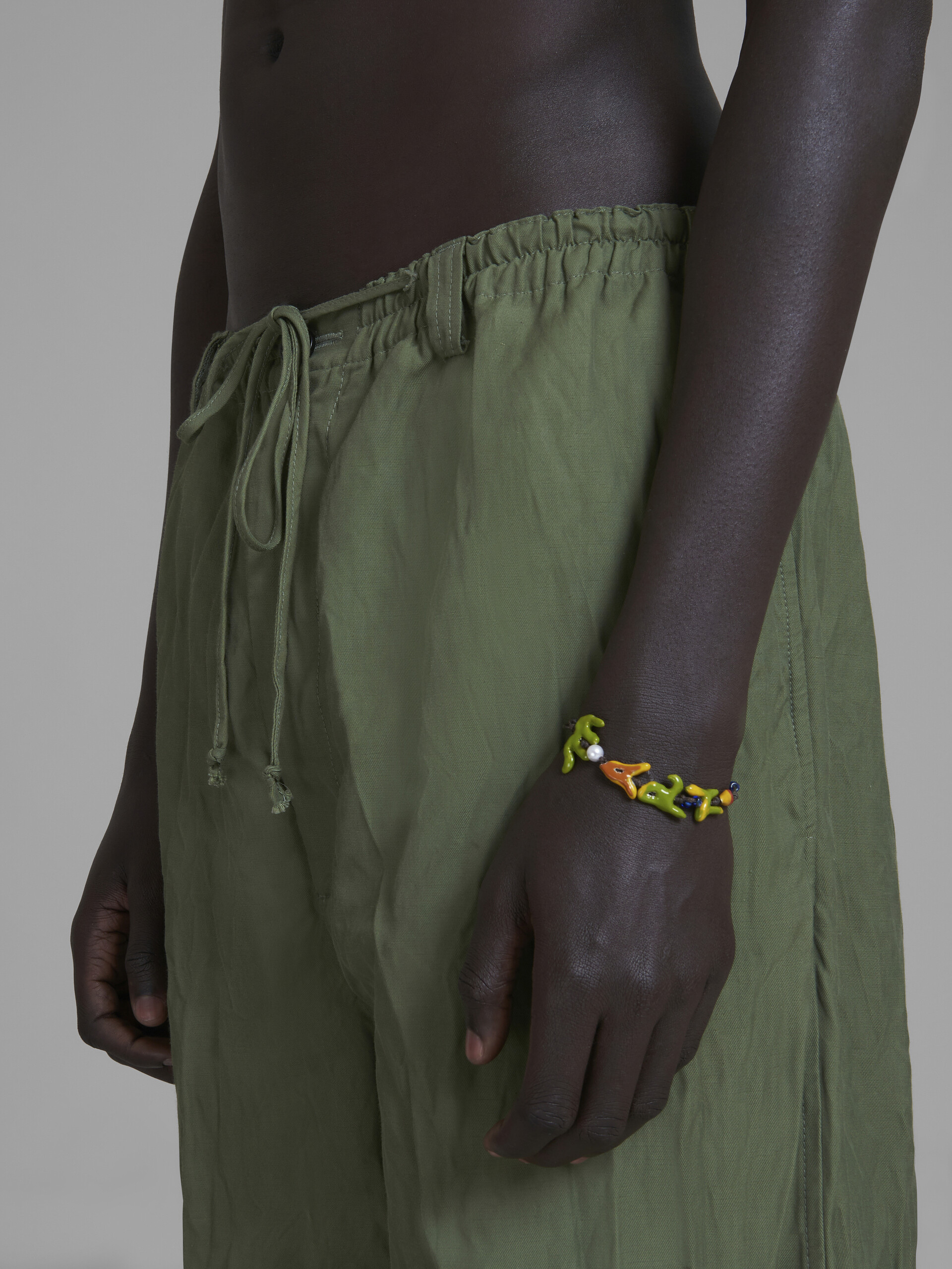 Marni x No Vacancy Inn - Bracelet with green red and yellow pendants - Bracelets - Image 5