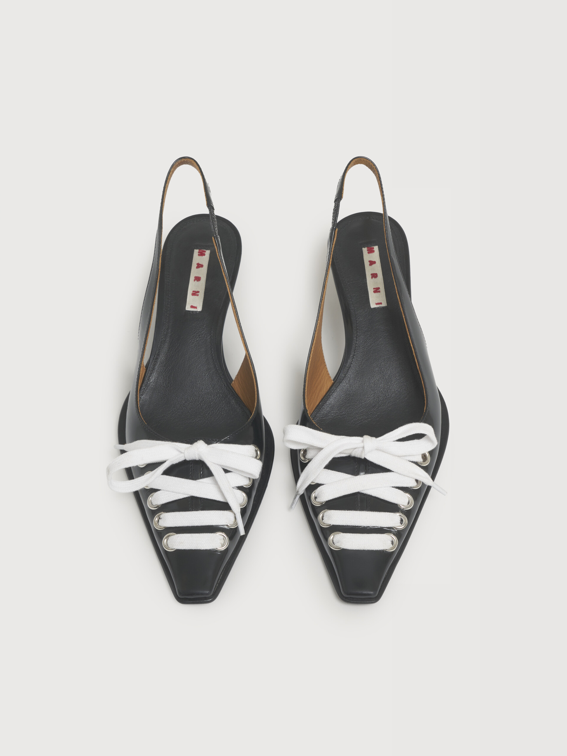 Deep brown leather Kat slingback - Pumps - Image 4