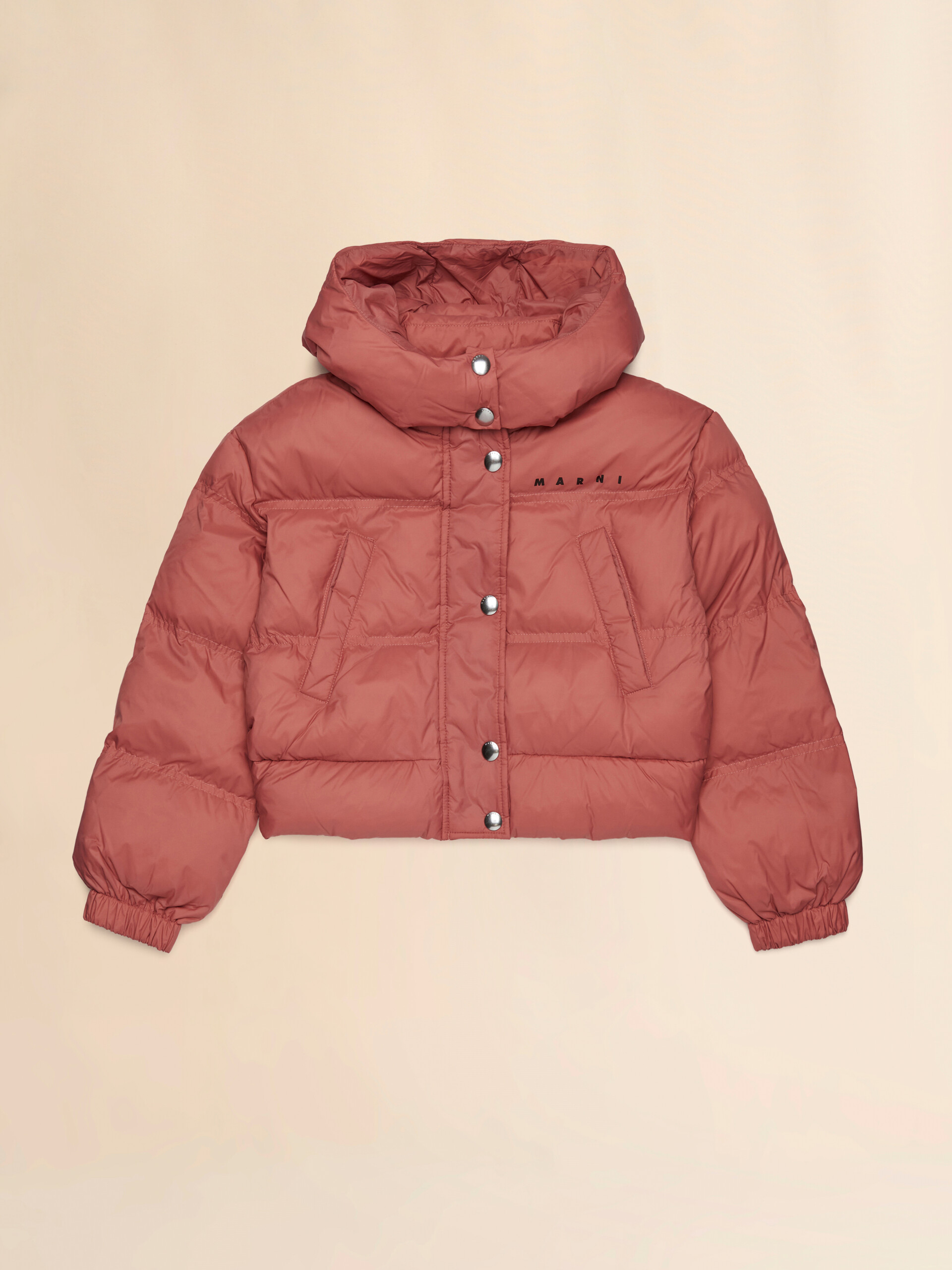 Cropped hooded padded jacket - Jackets - Image 1