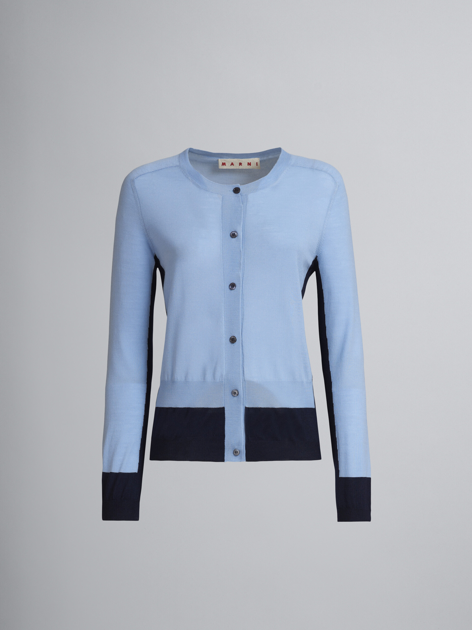 marni color block cardigan