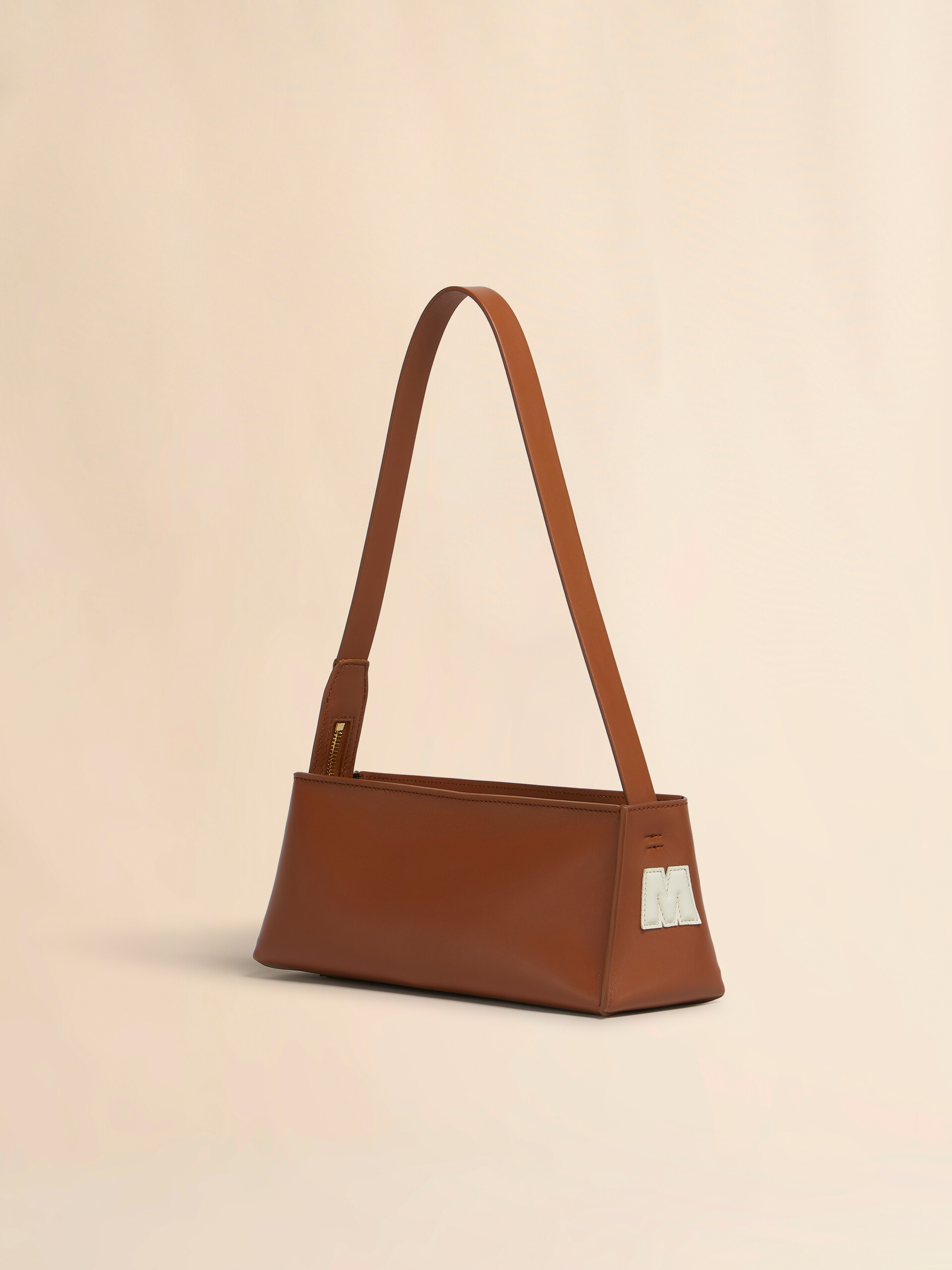 Cream leather Museo baguette bag - Shoulder Bags - Image 3