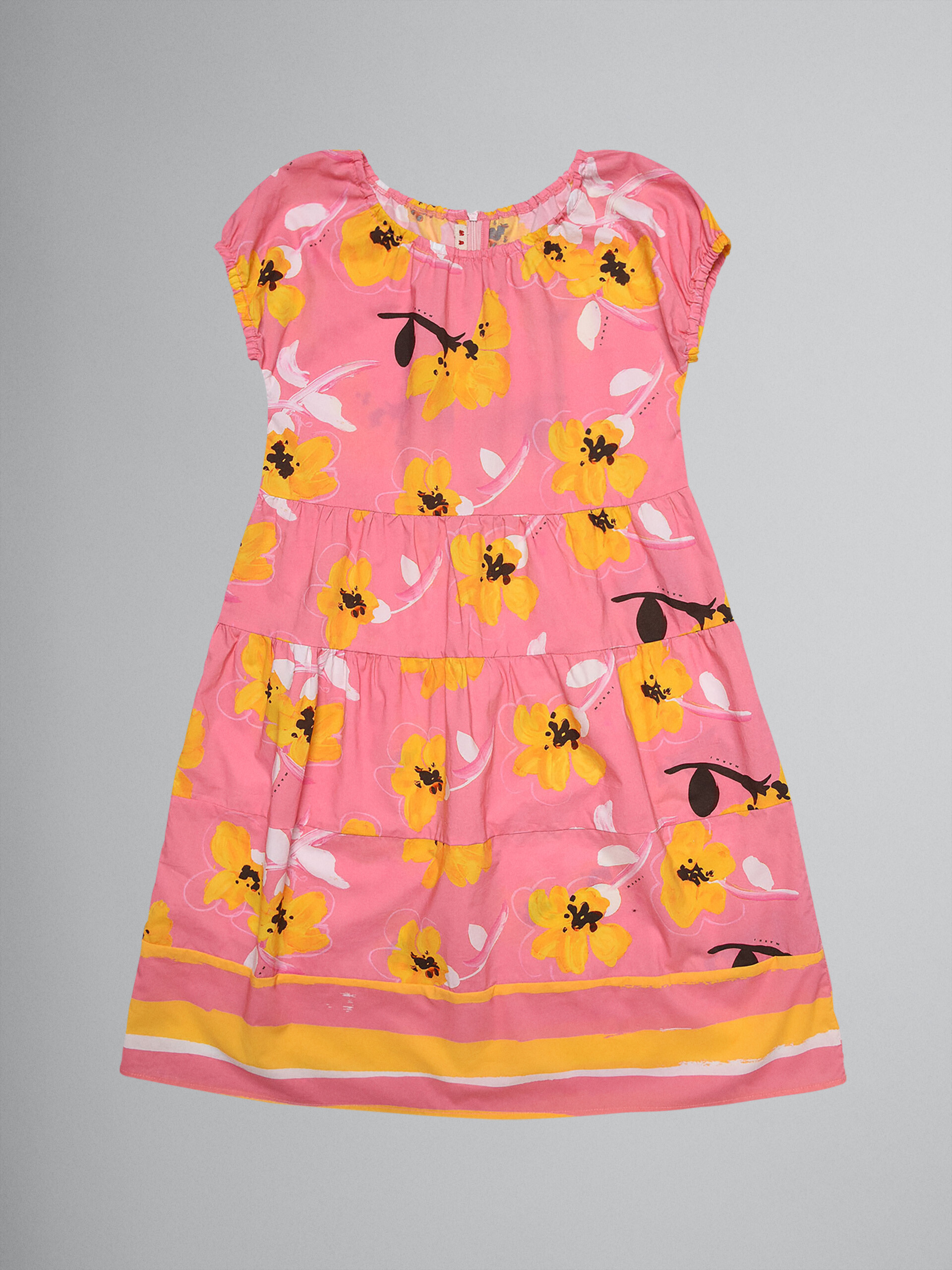 Fiore print cotton poplin dress - Dresses - Image 1