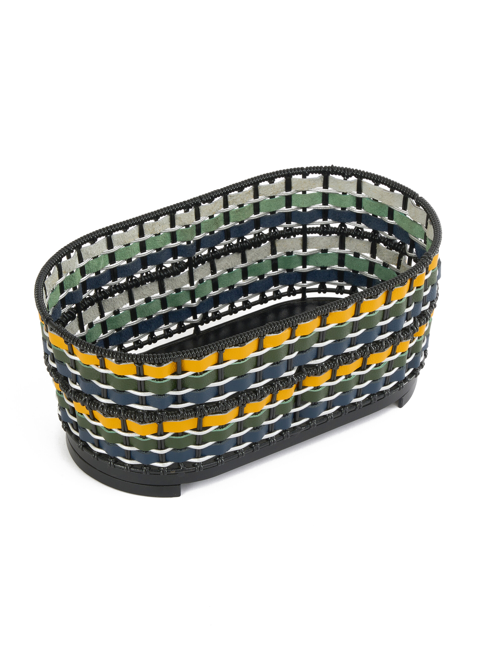 ブルー グリーン イエロー Marni Market オーバル 収納用バスケット  