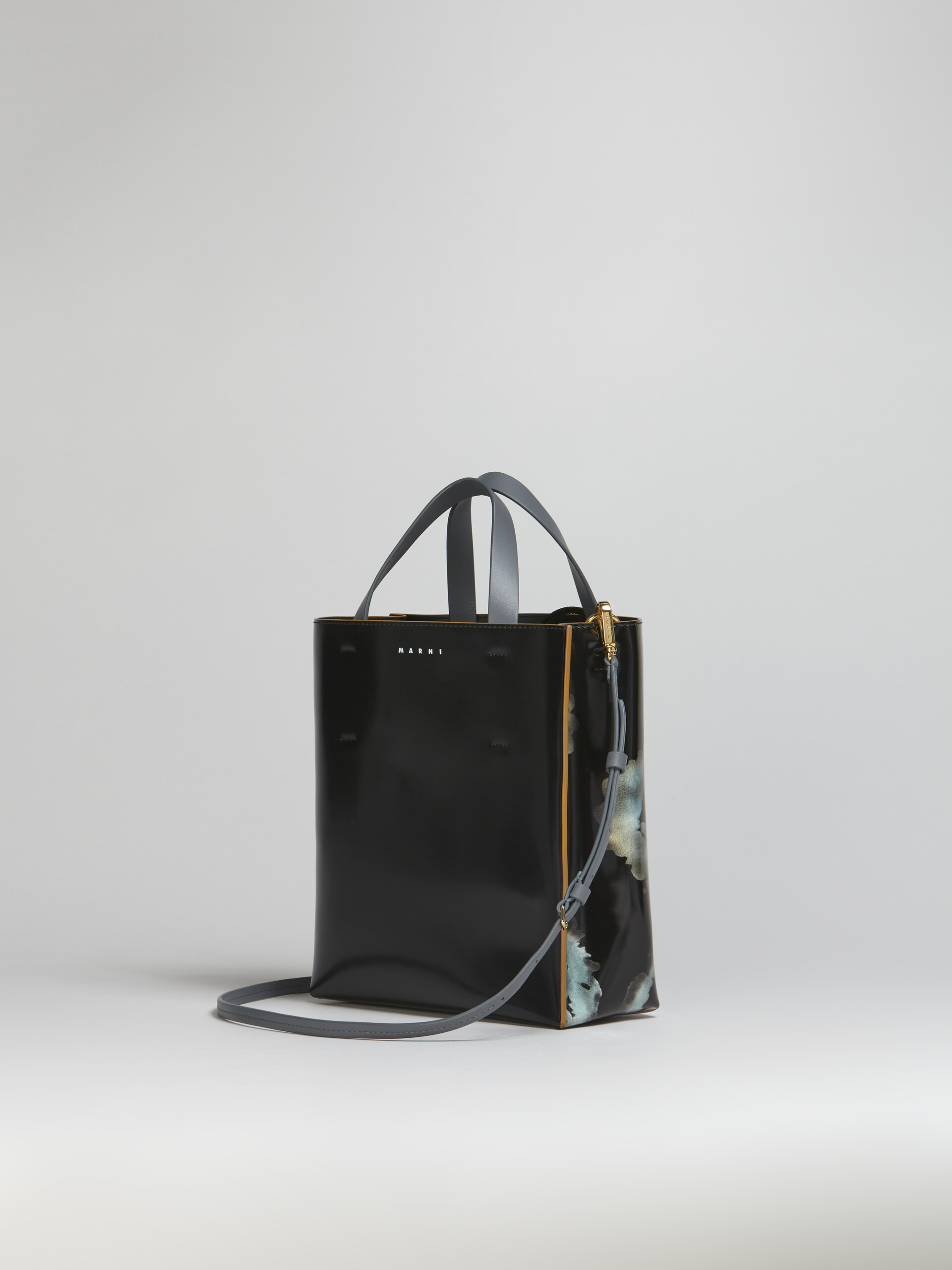 MUSEO tote bag in Sunflower print polished leather - Shopping Bags - Image 3