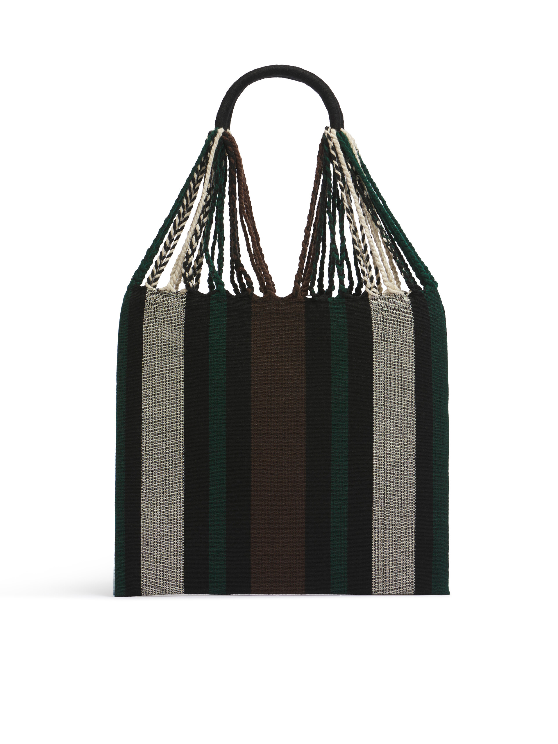 MARNI MARKET ポリエステル ショッピングバッグ ハンモック風ハンドル付き グレー/ターコイズ/レッド - ハンドバッグ - Image 3