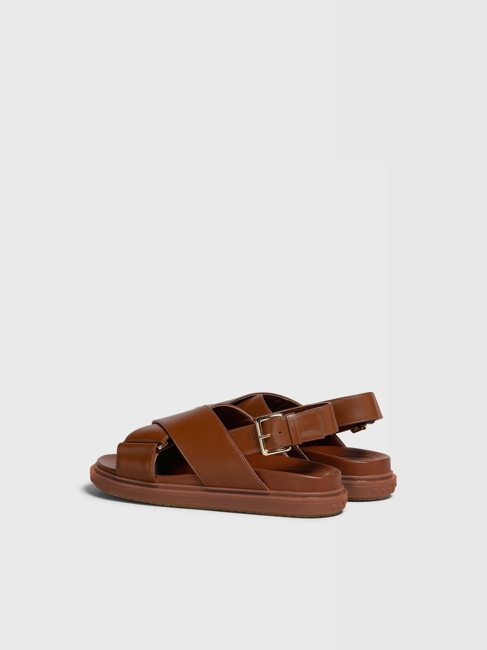 Brown leather Fussbett - Sandals - Image 3