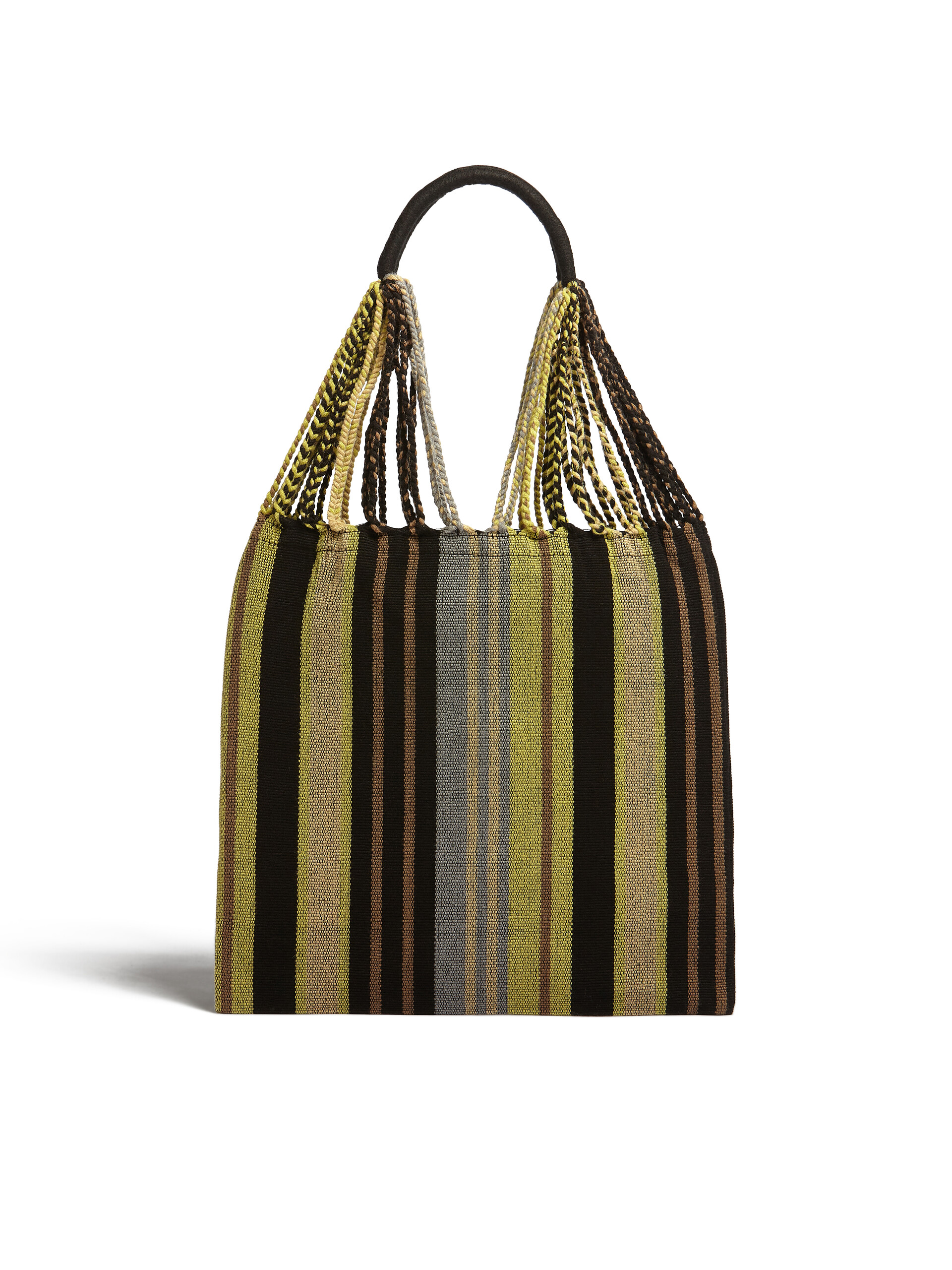 MARNI MARKET ポリエステル ショッピングバッグ ハンモック風ハンドル付き グレー/ターコイズ/レッド - ハンドバッグ - Image 3