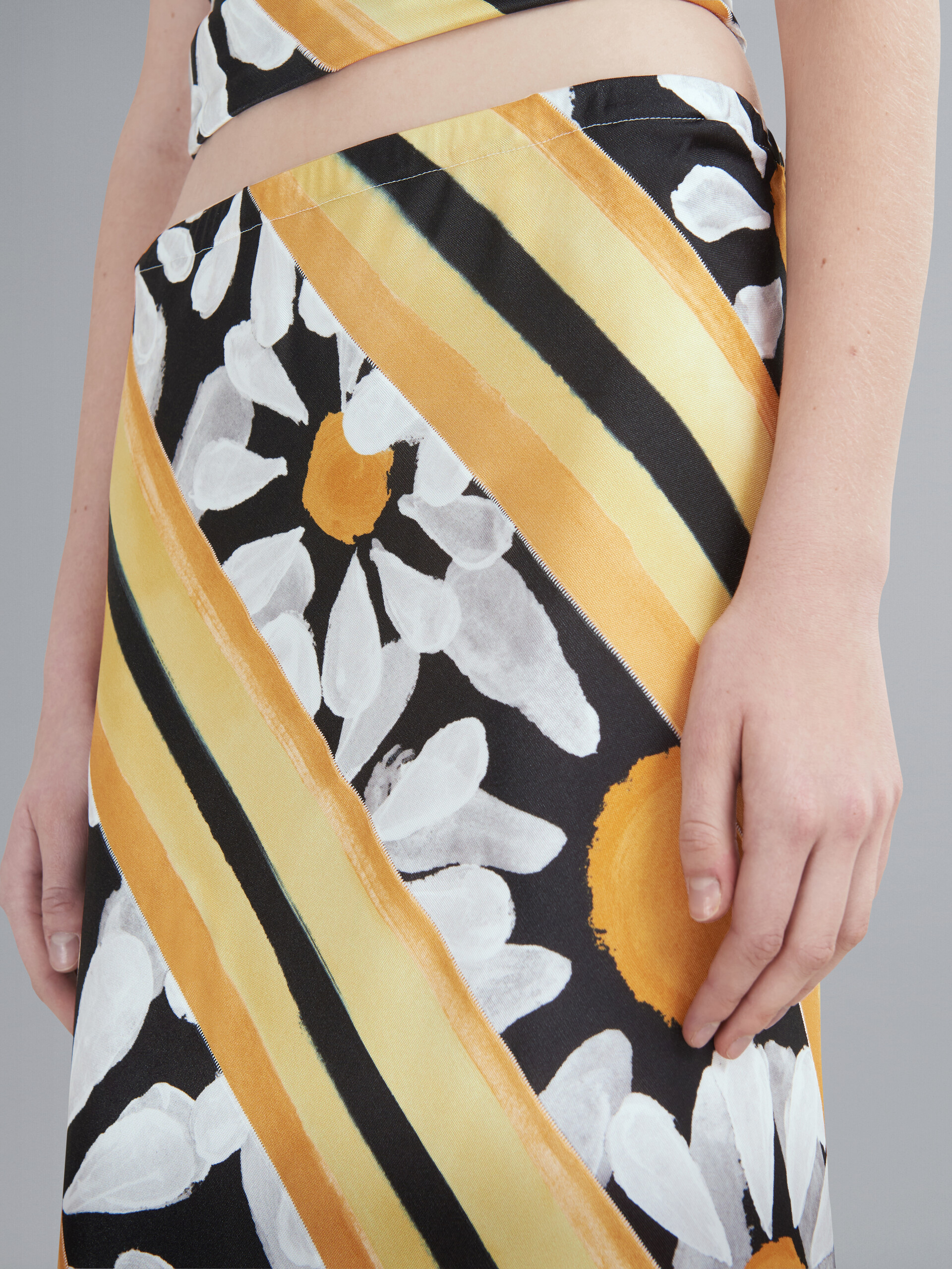 Euphoria print viscose jersey pencil skirt - Skirts - Image 4
