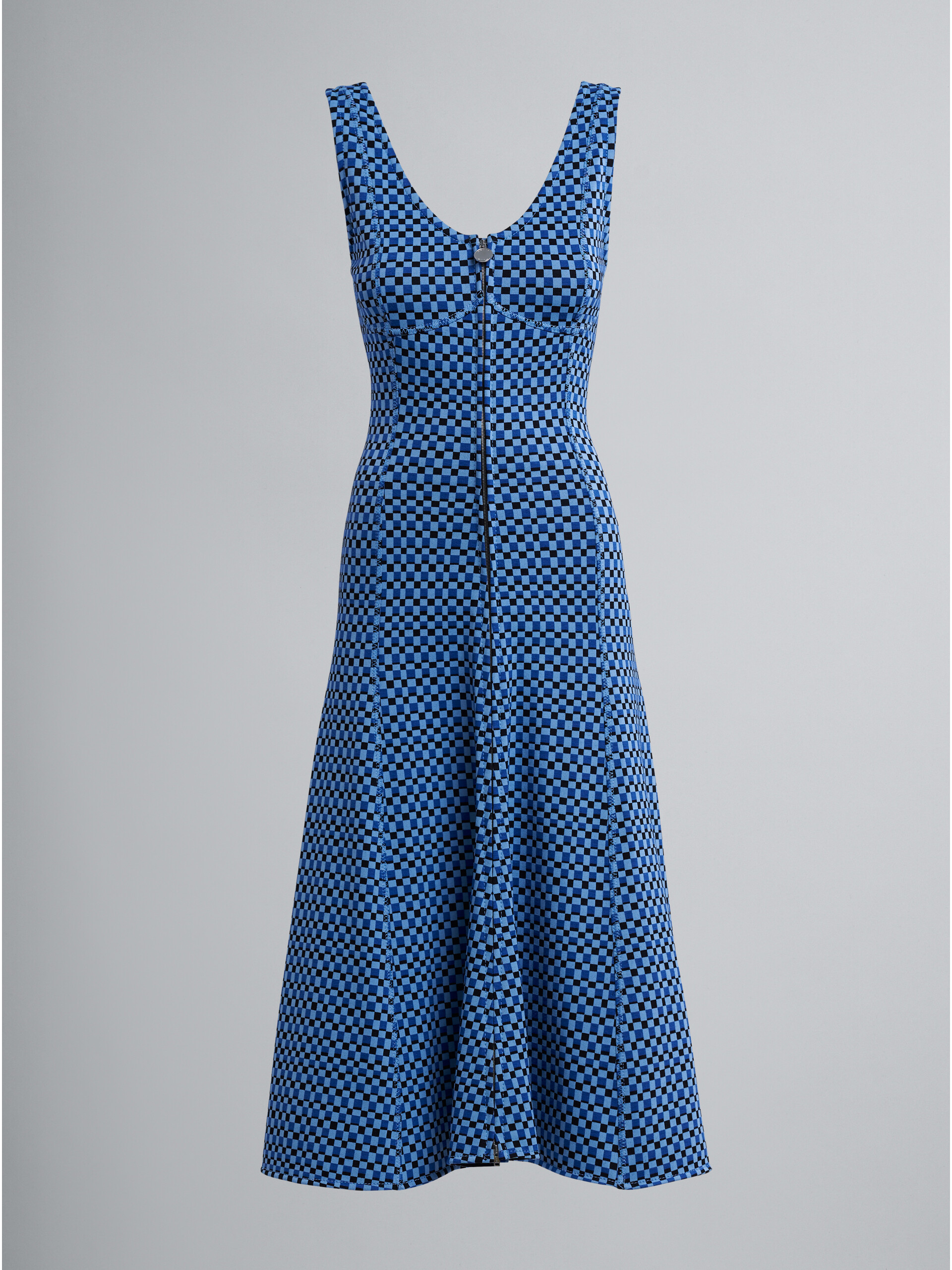 チェック柄、ジャージー製ジャカードドレス - ドレス - Image 1