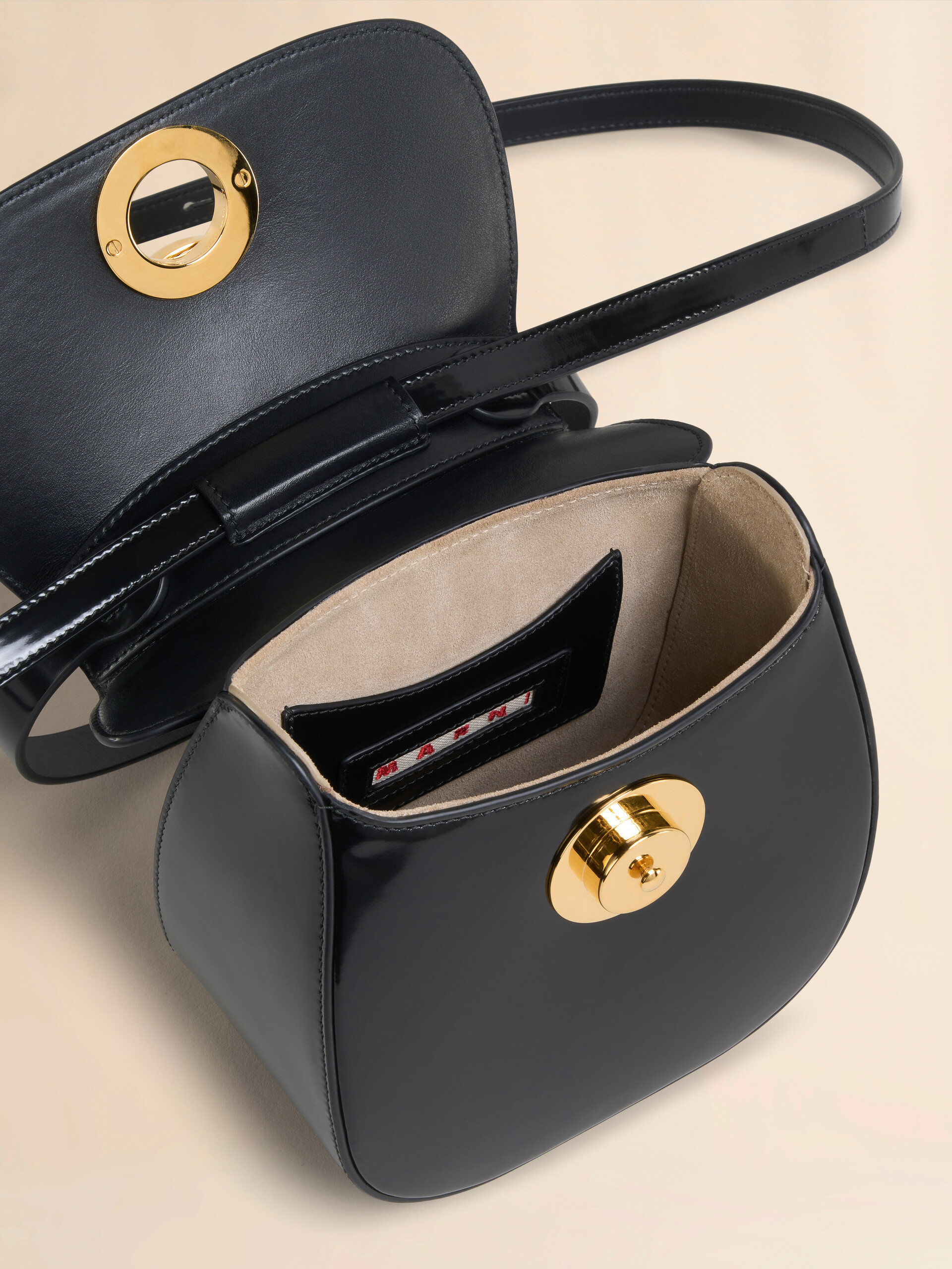 Brown leather Butterfly small handbag - Shoulder Bags - Image 3