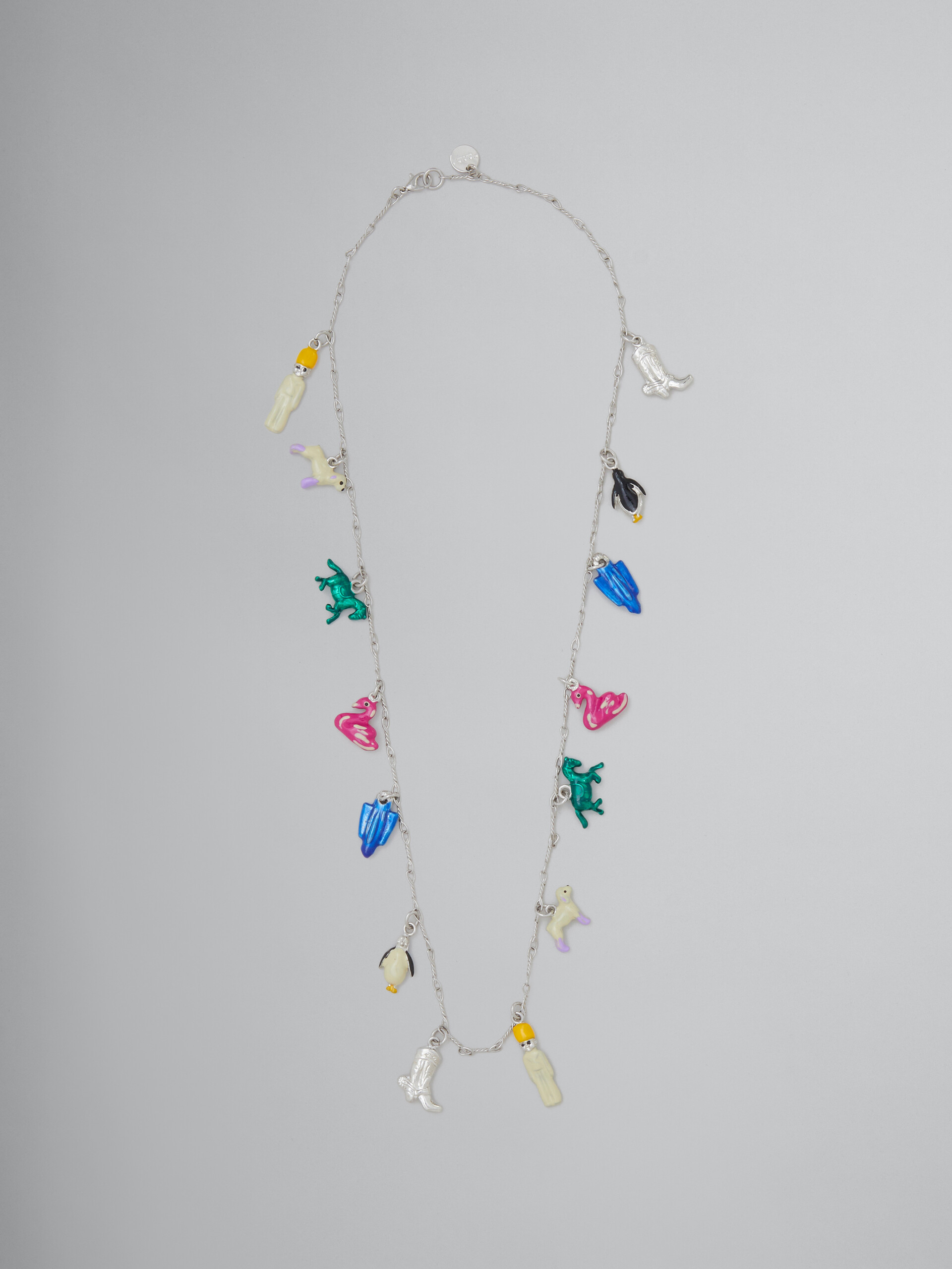 Collar de cadena de cuerda con charms innovadores - Collares - Image 1
