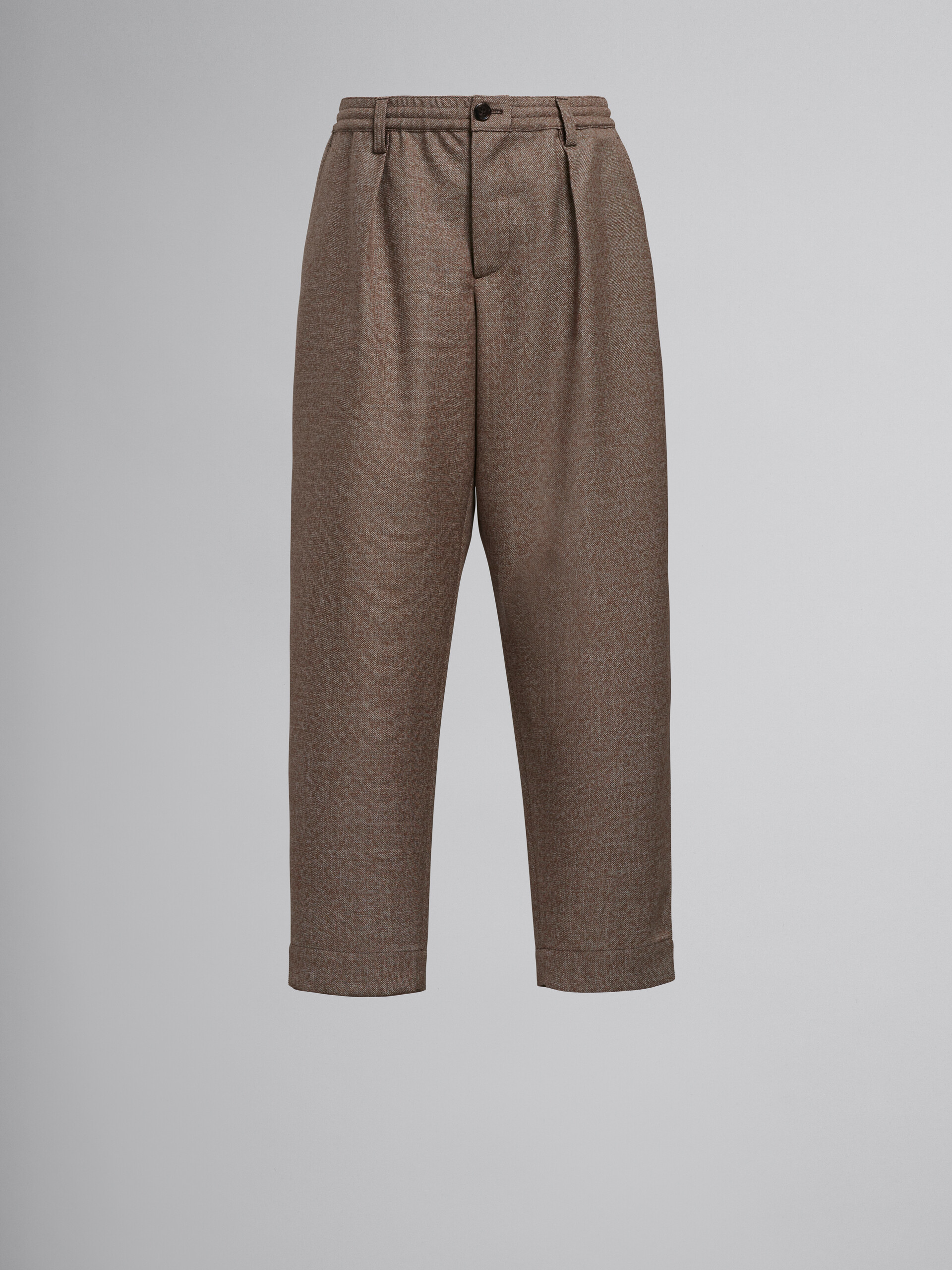 Light brown wool cropped pants - Pants - Image 1