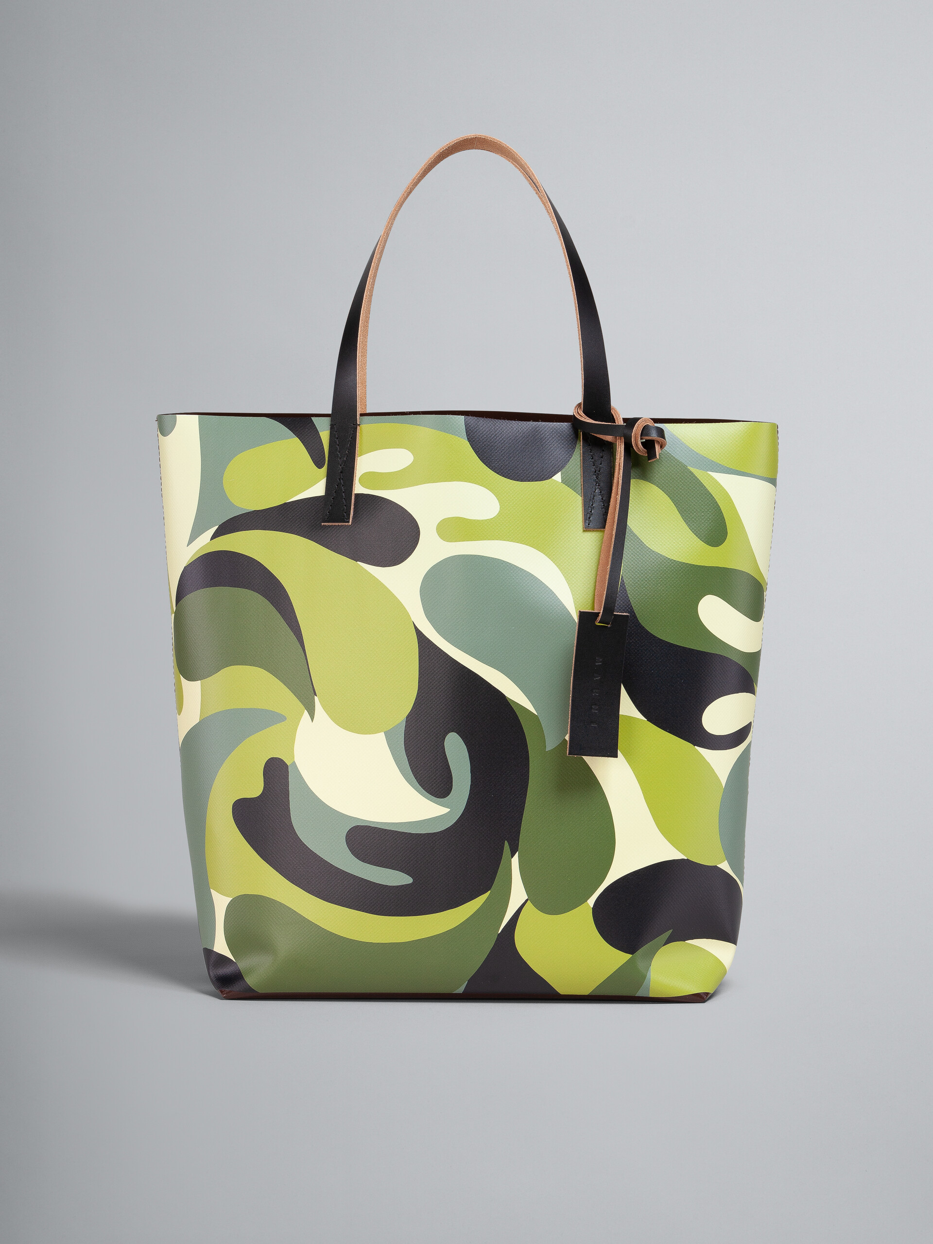 50s Camo print TRIBECA PVC shopping bag - Shopping Bags - Image 1