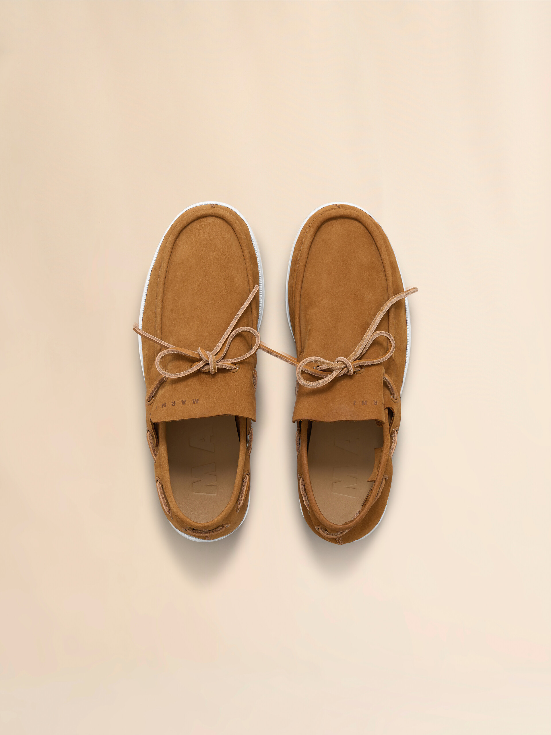 Pink nubuck boat loafer - Mocassin - Image 4