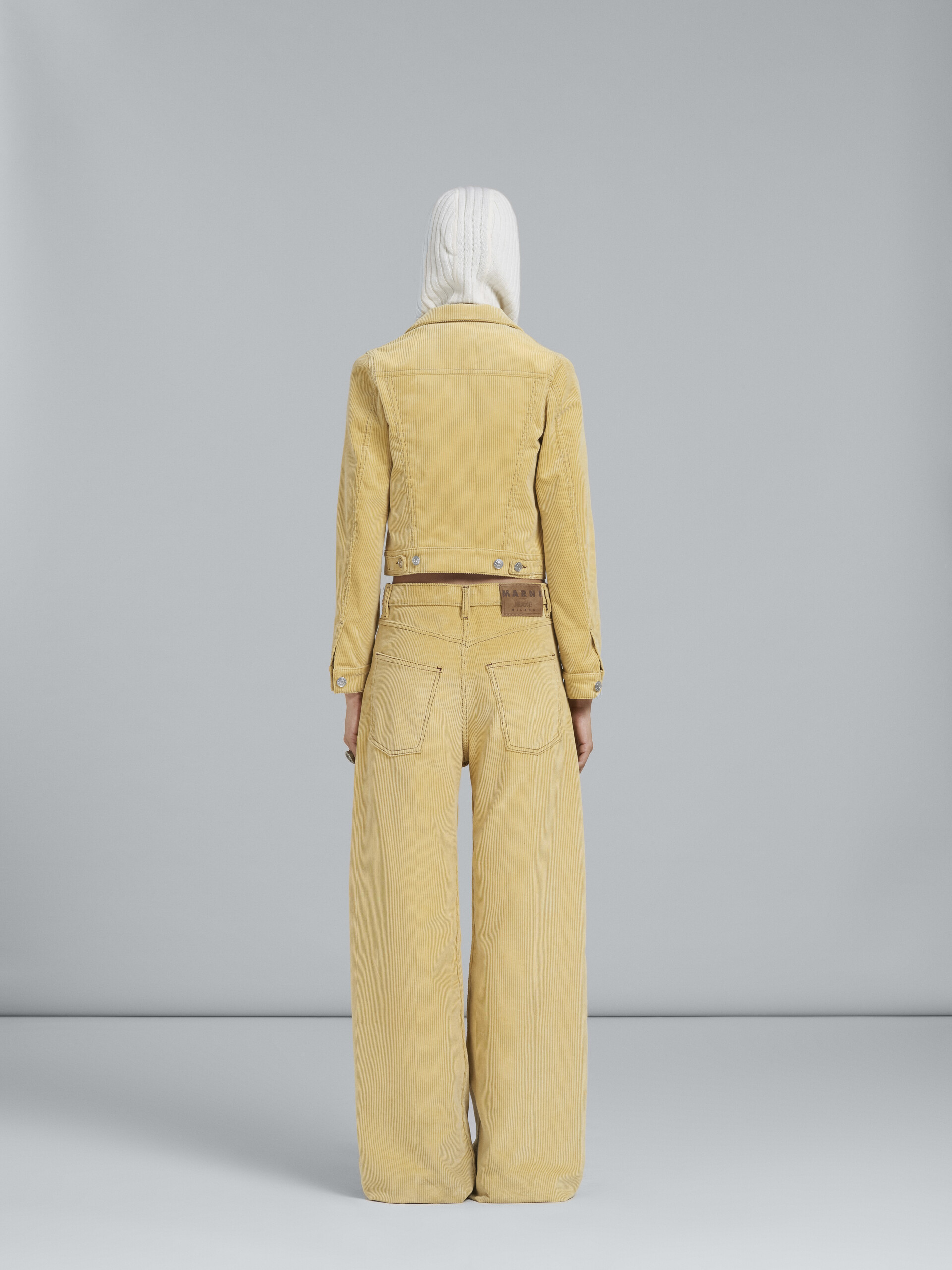 Light yellow corduroy pants - Pants - Image 3