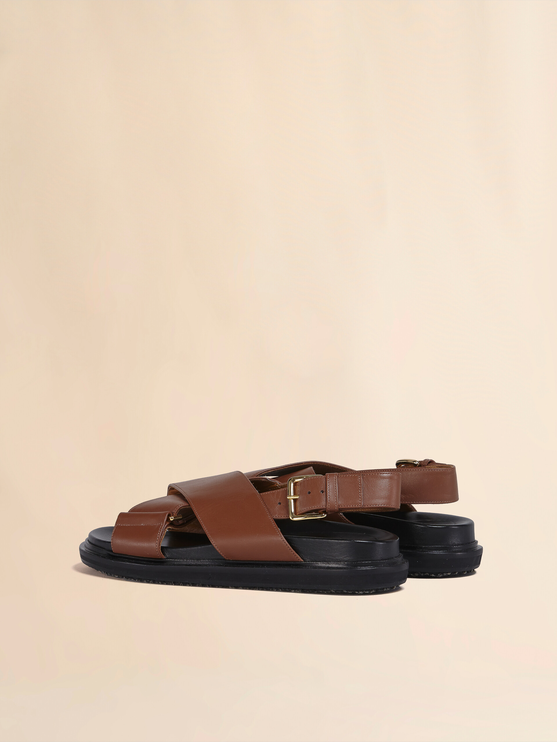 Brown leather Fussbett - Sandals - Image 3