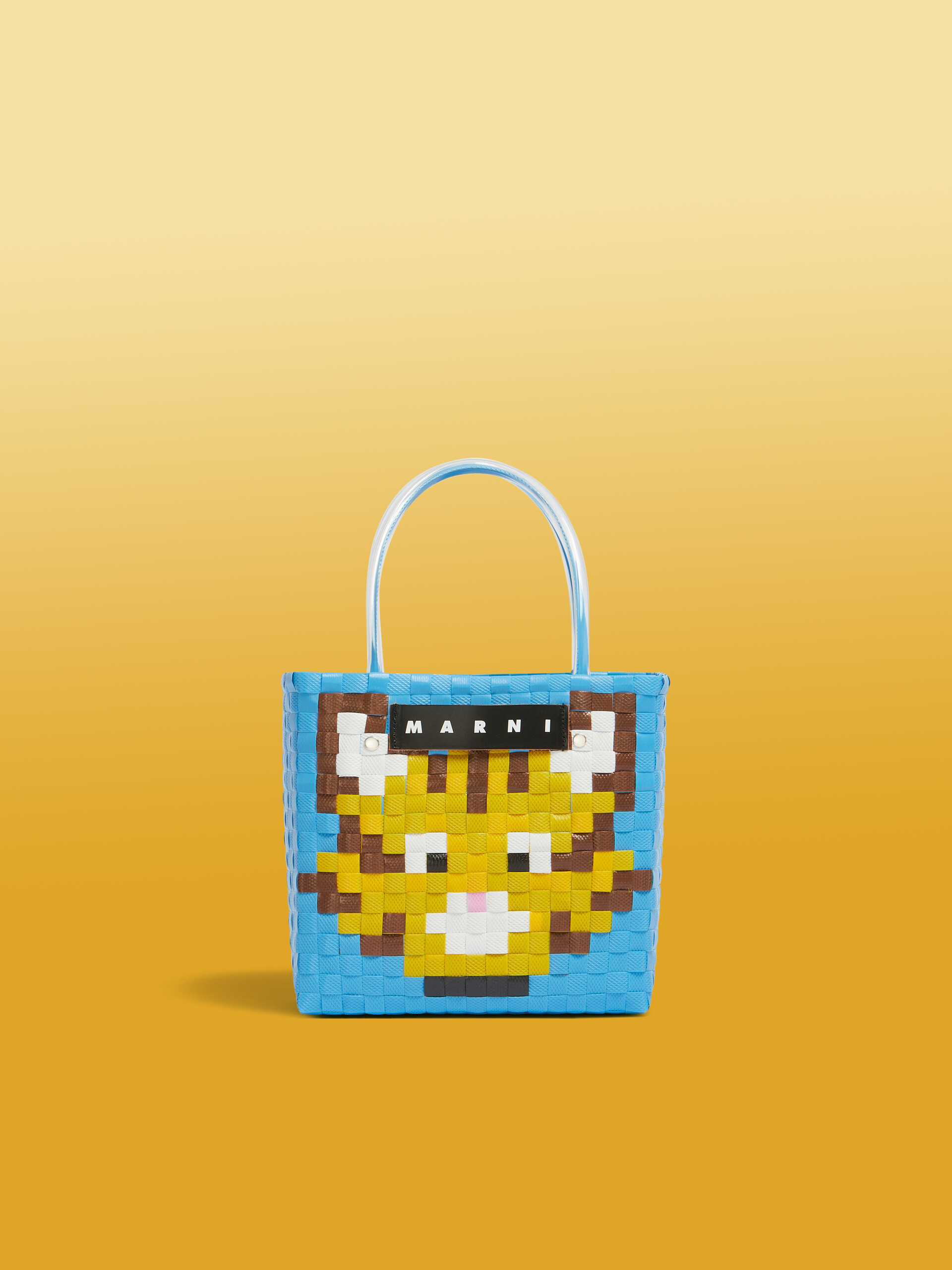 イリュージョンブルー(イリュージョンブルータイガー) MARNI MARKET ANIMAL BASKET BAG - ショッピングバッグ - Image 1