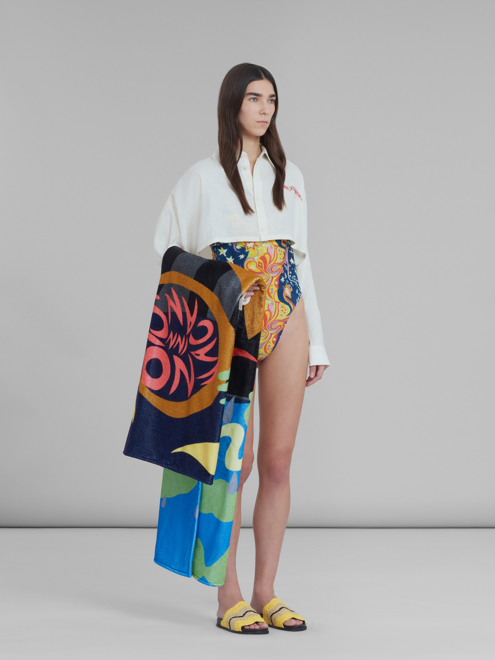 Marni x No Vacancy Inn - Printed cotton beach towel - Accessories - Image 2