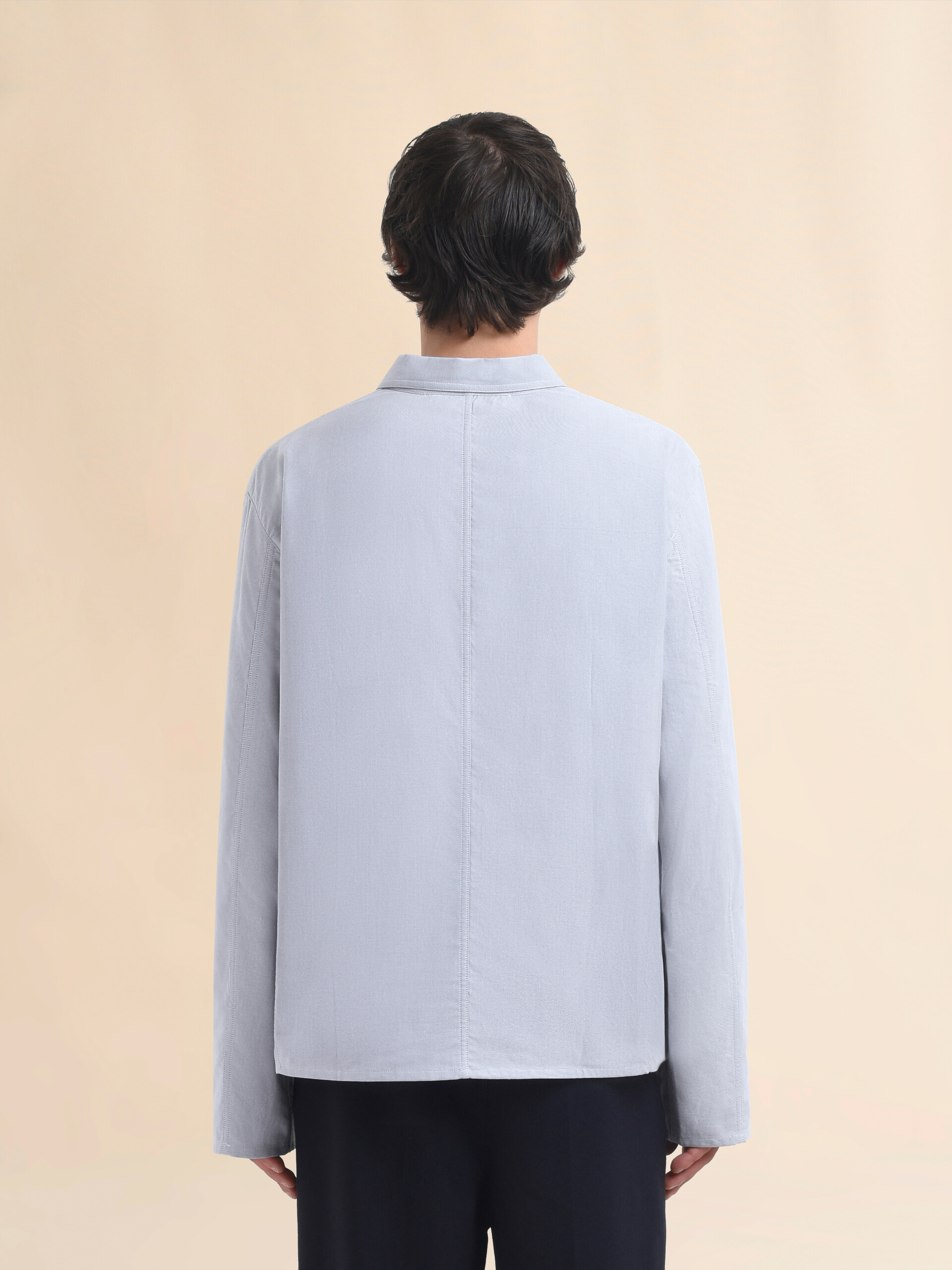 Grey Oxford shirt with Marni Symbol - Shirts - Image 3