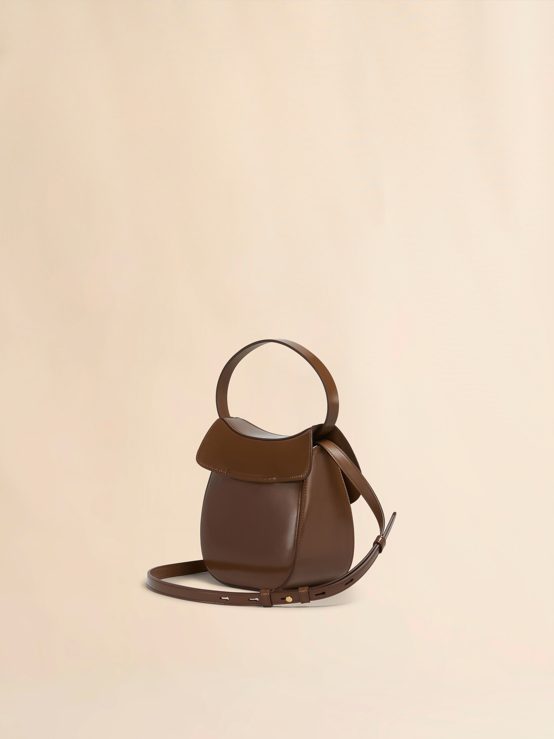 Kleine braune Handtasche Butterfly aus Leder - Schultertaschen - Image 2
