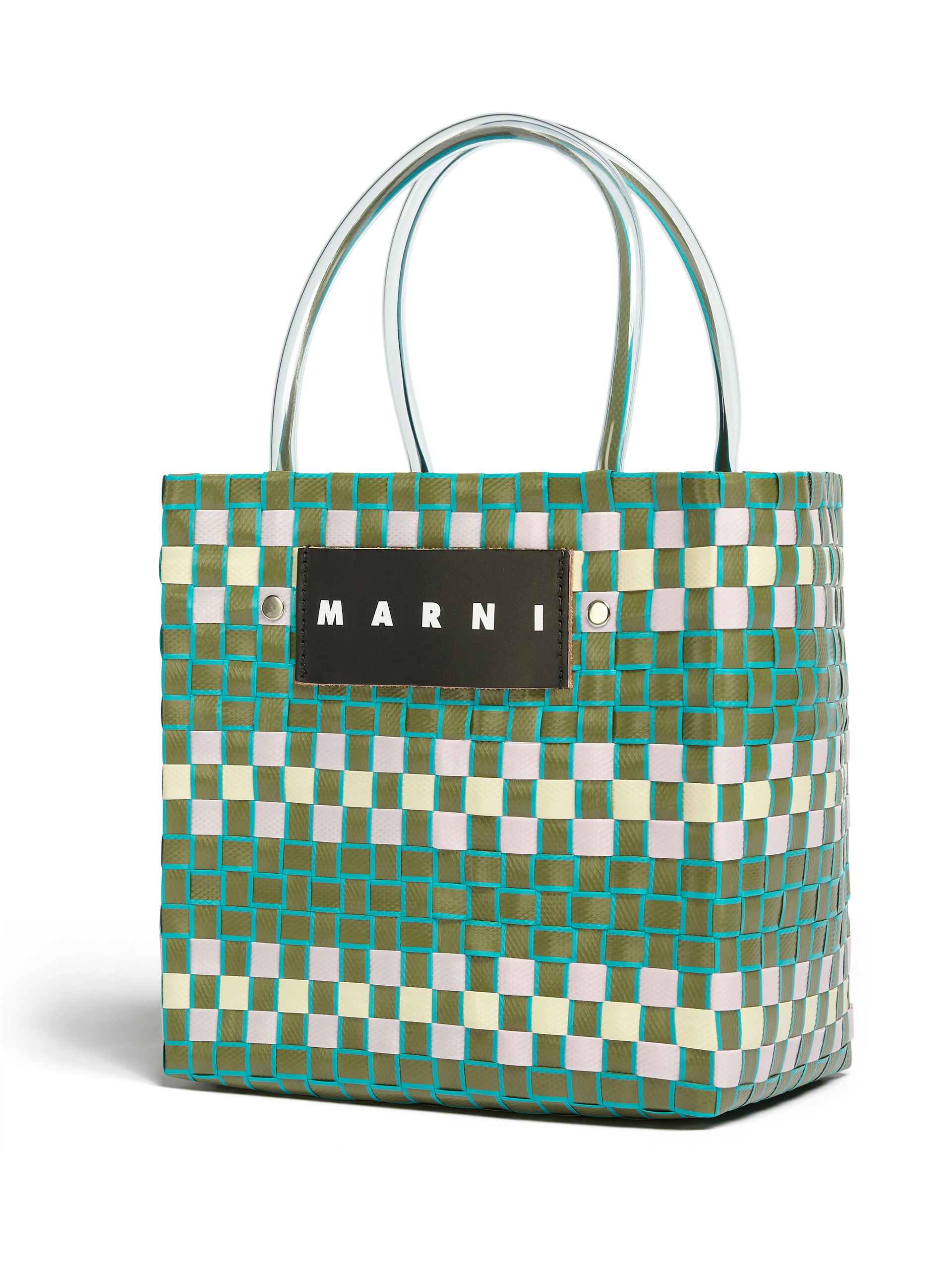 MARNI MARKET shopping bag in green polypropylene - Bags - Image 4