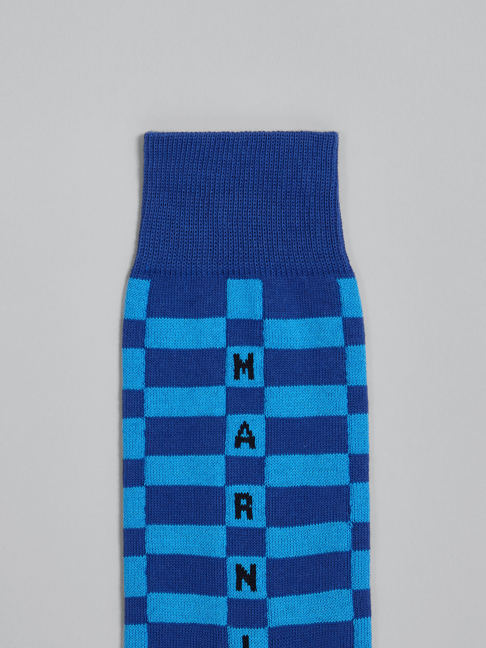 Blue cotton and nylon socks - Socks - Image 3