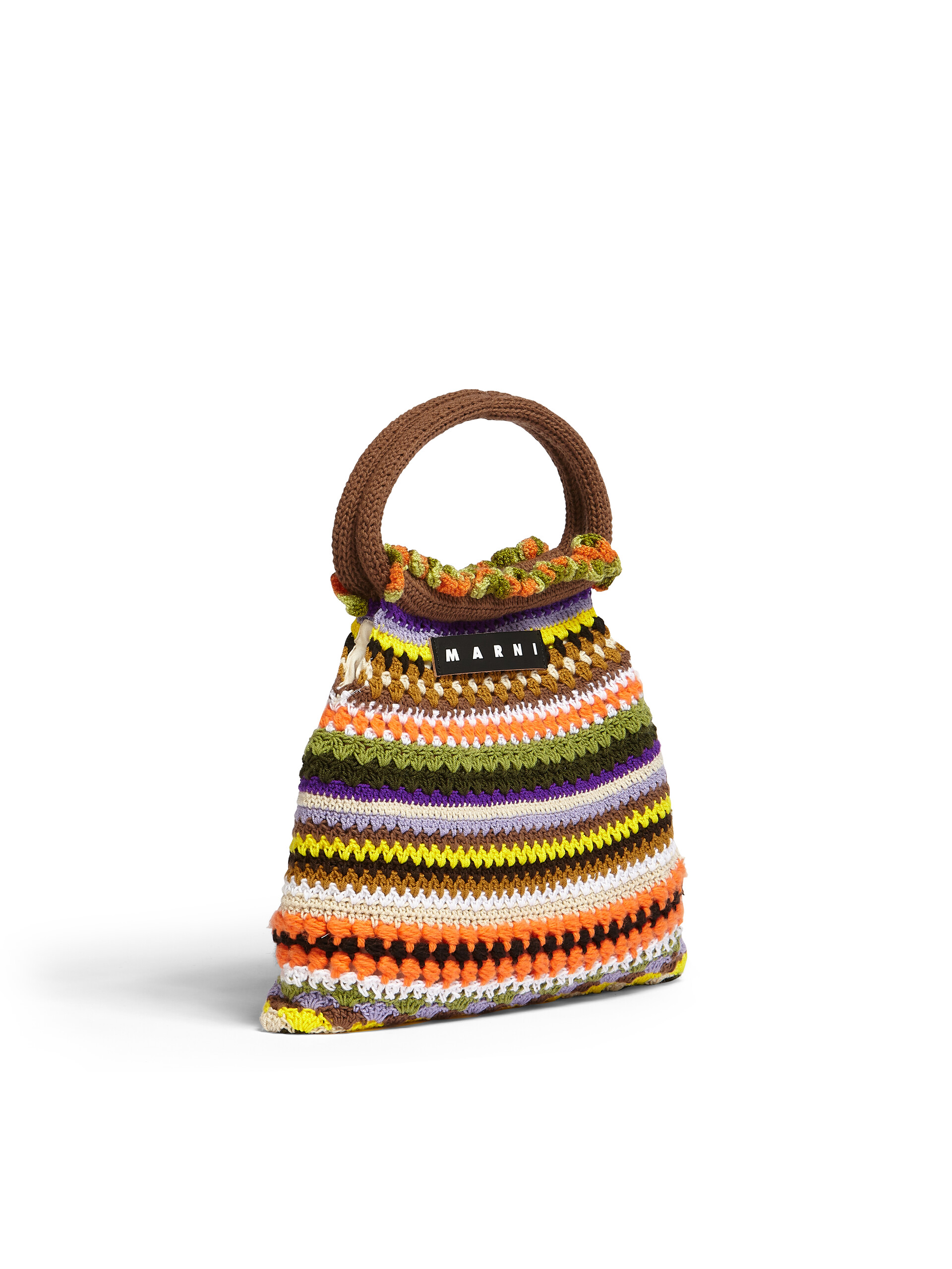 MARNI MARKET bag in brown crochet - Furniture - Image 2