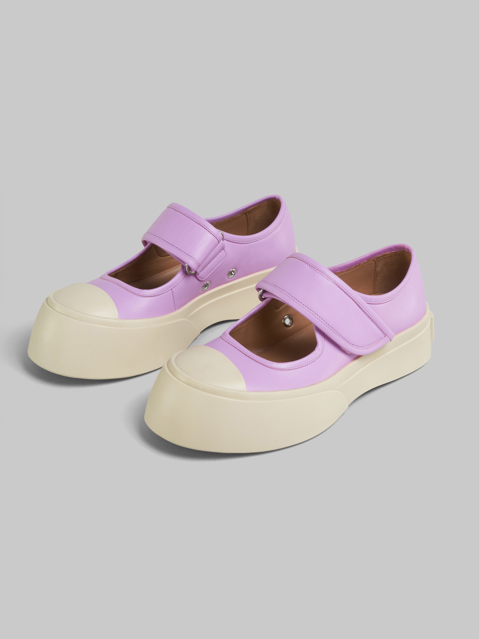 Lilac nappa leather Mary Jane sneaker - Sneakers - Image 5