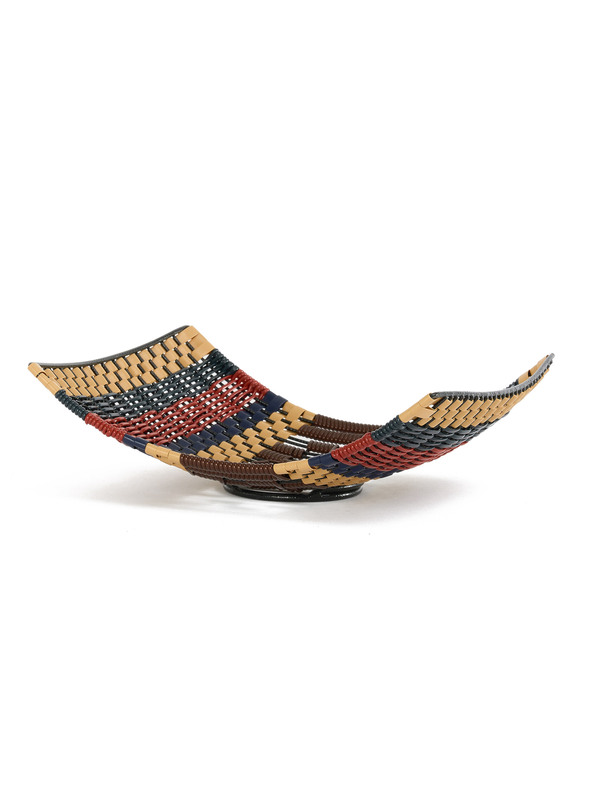 Blue and red Marni Market woven curved tray - Furniture - Image 3
