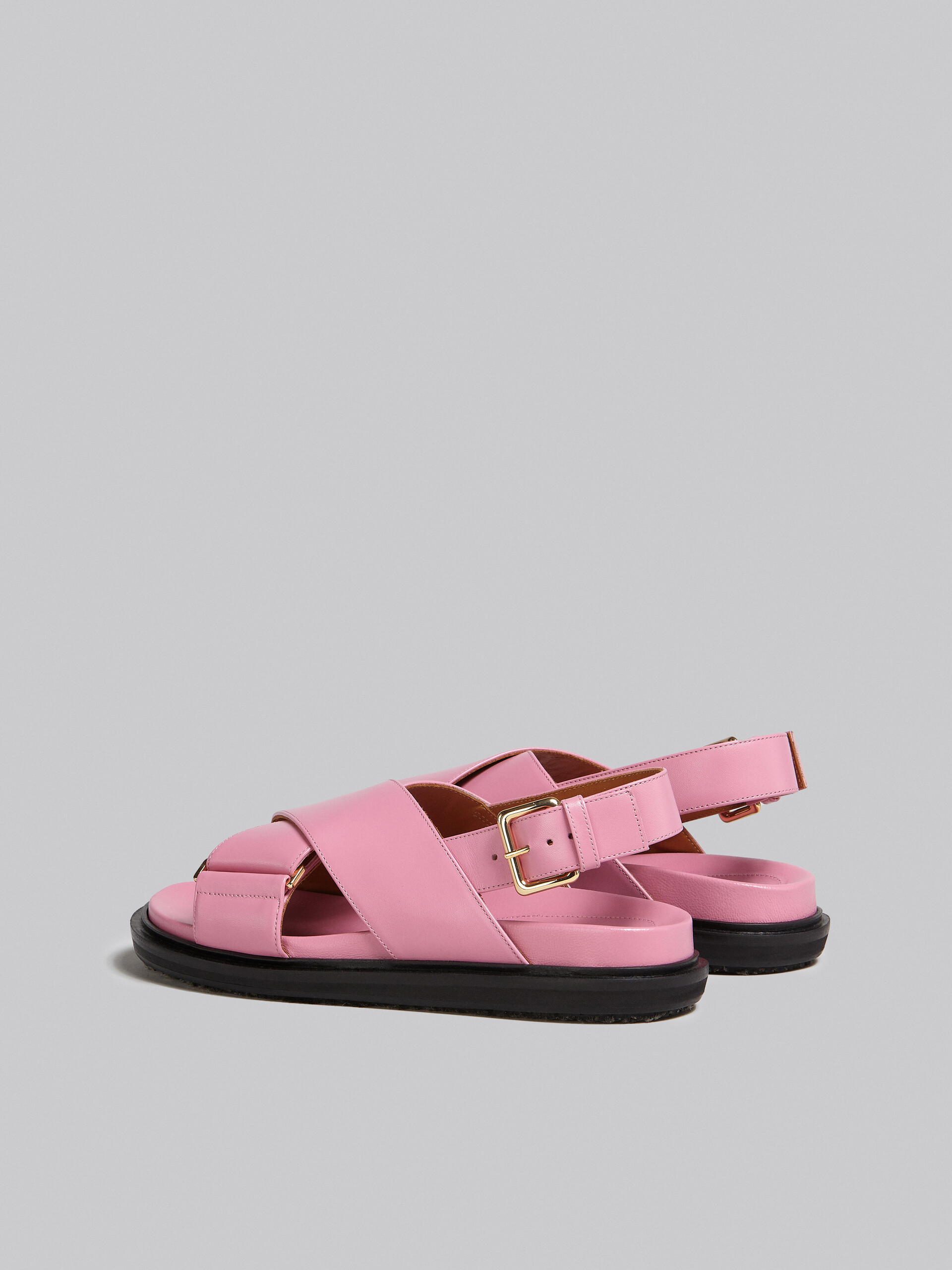 Pink leather Fussbett - Sandals - Image 3