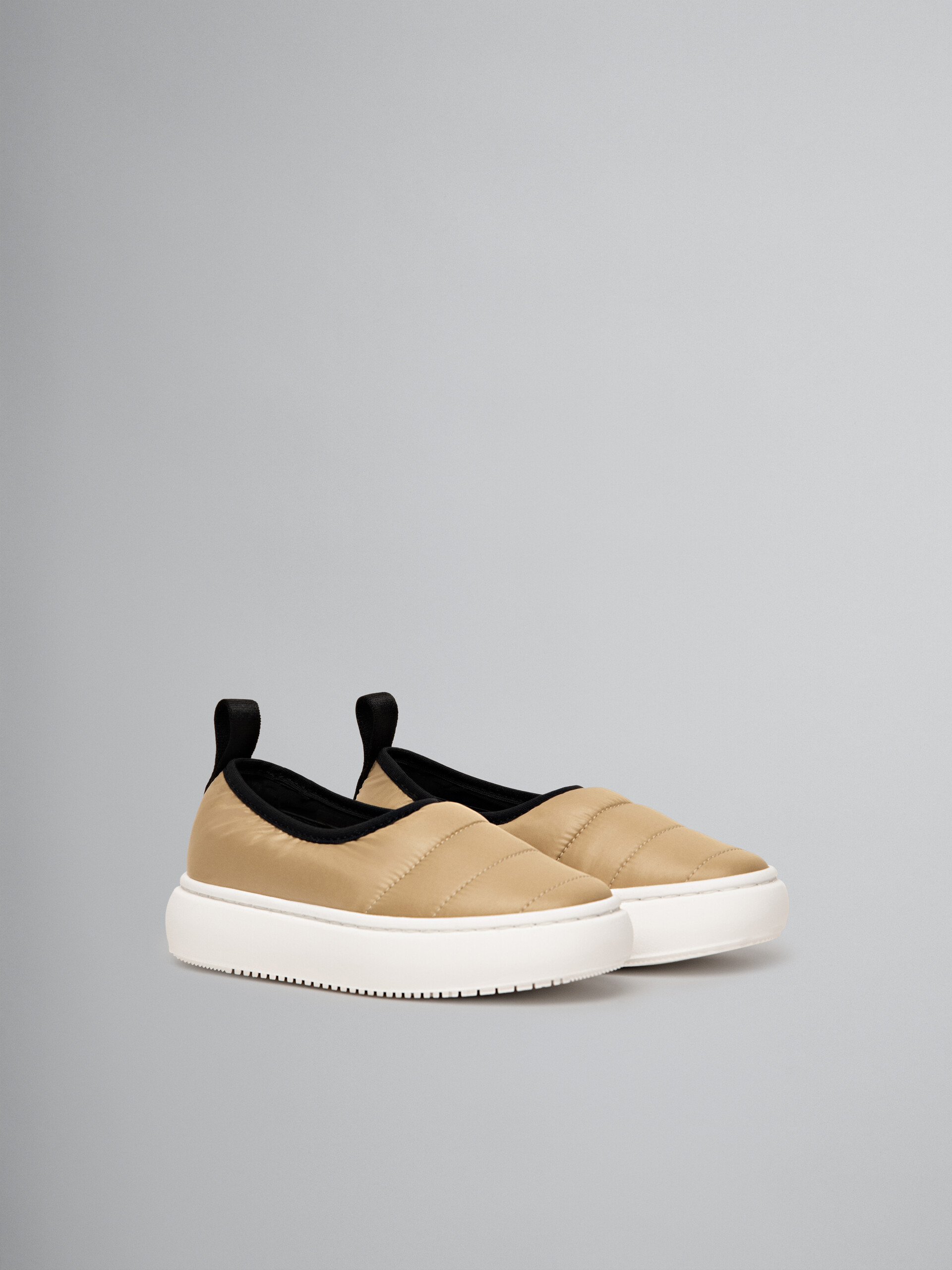 Beige padded nylon slip-on sneaker - Other accessories - Image 2