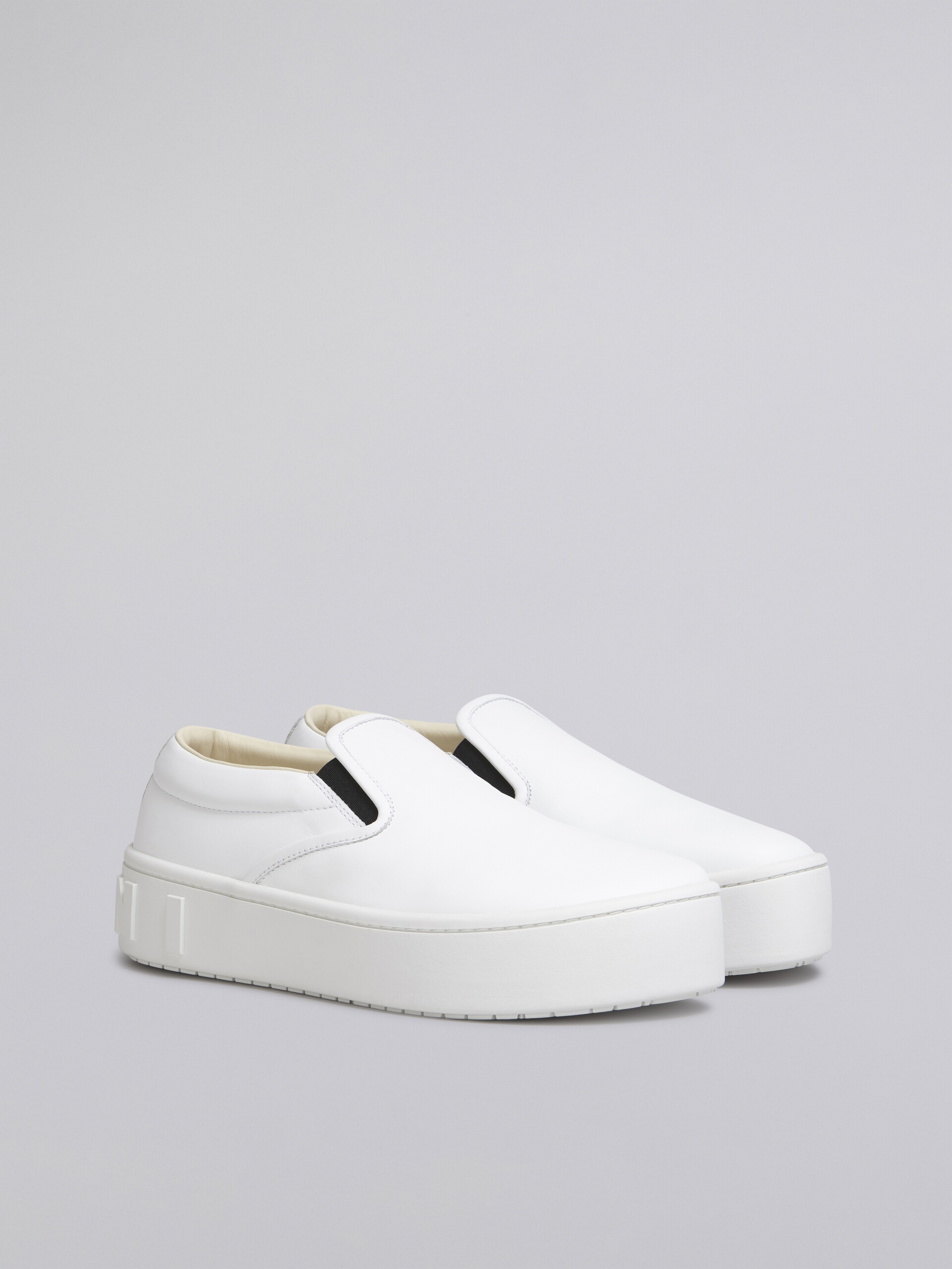 Calfskin slip-on sneaker with maxi logo on the heel - Sneakers - Image 2