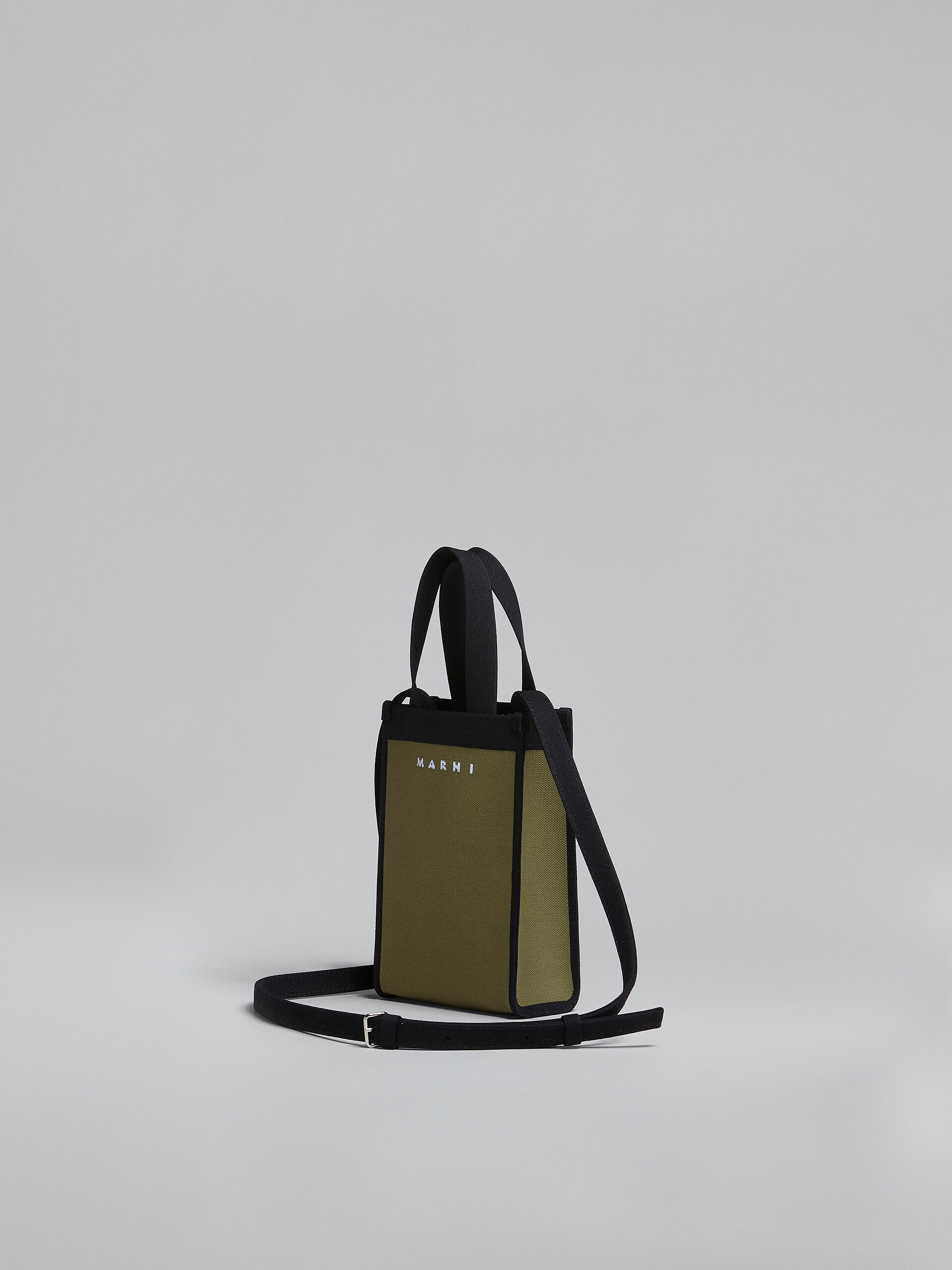 Green and black jacquard shoulder bag - Shoulder Bag - Image 3