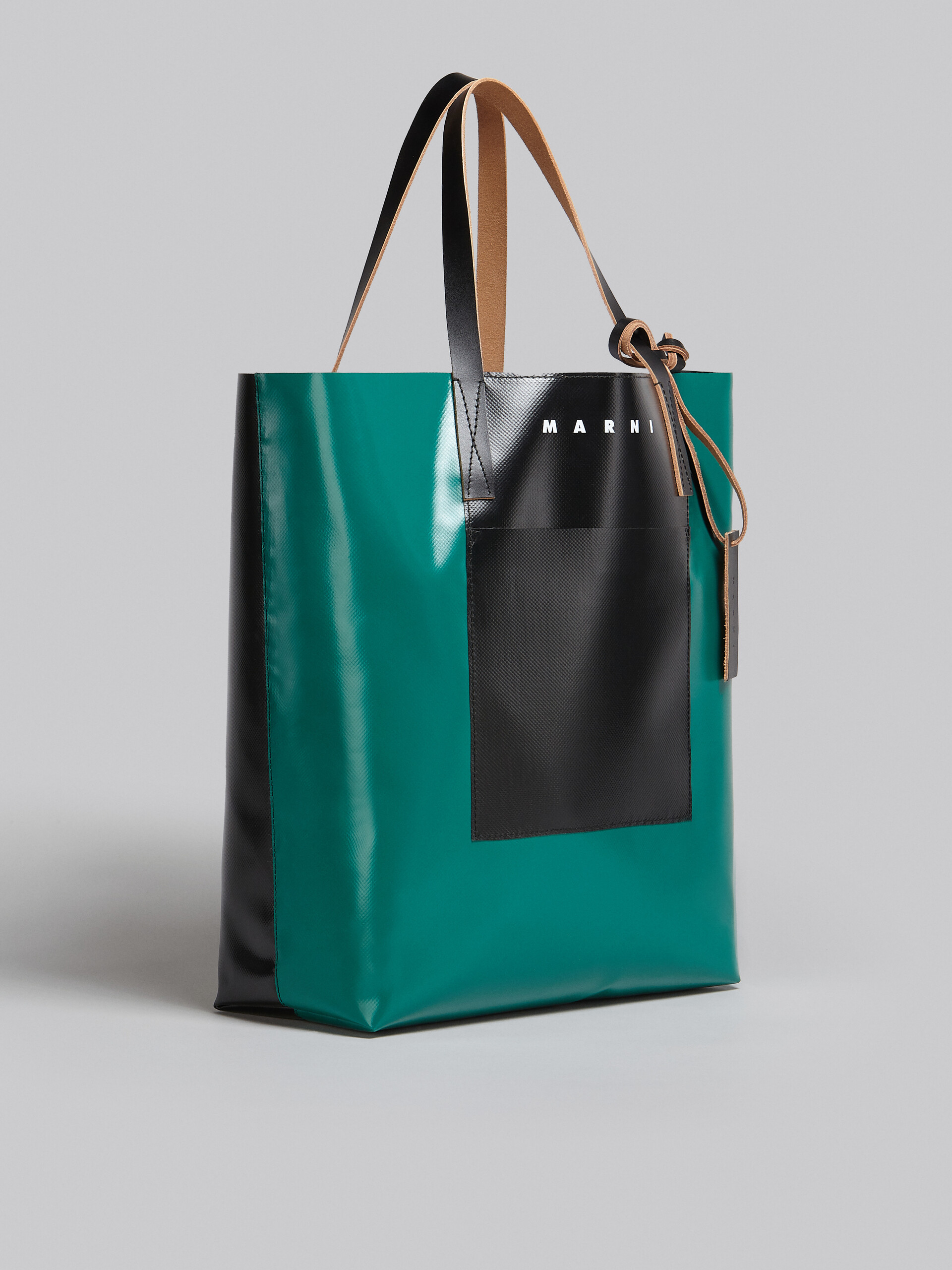Tribeca Shopping Bag in white and black - Shopping Bags - Image 3