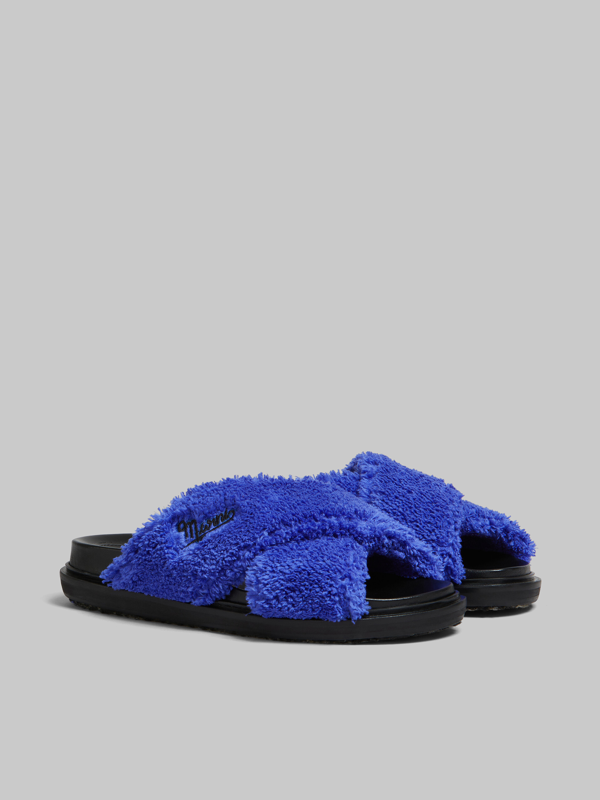 Blue Terry slide sandal - Sandals - Image 2