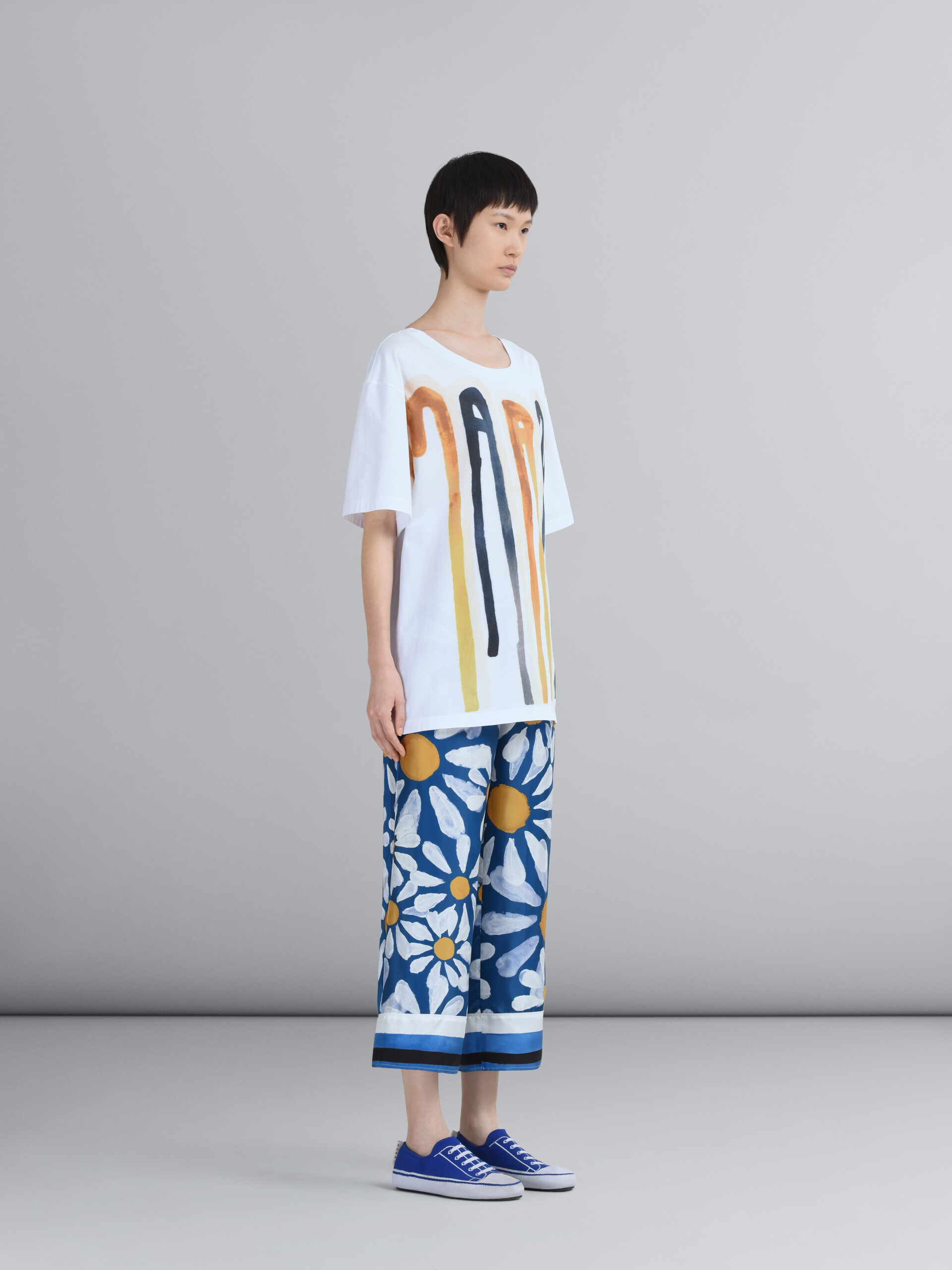 ドリッピングロゴ ジャージー製Tシャツ | Marni